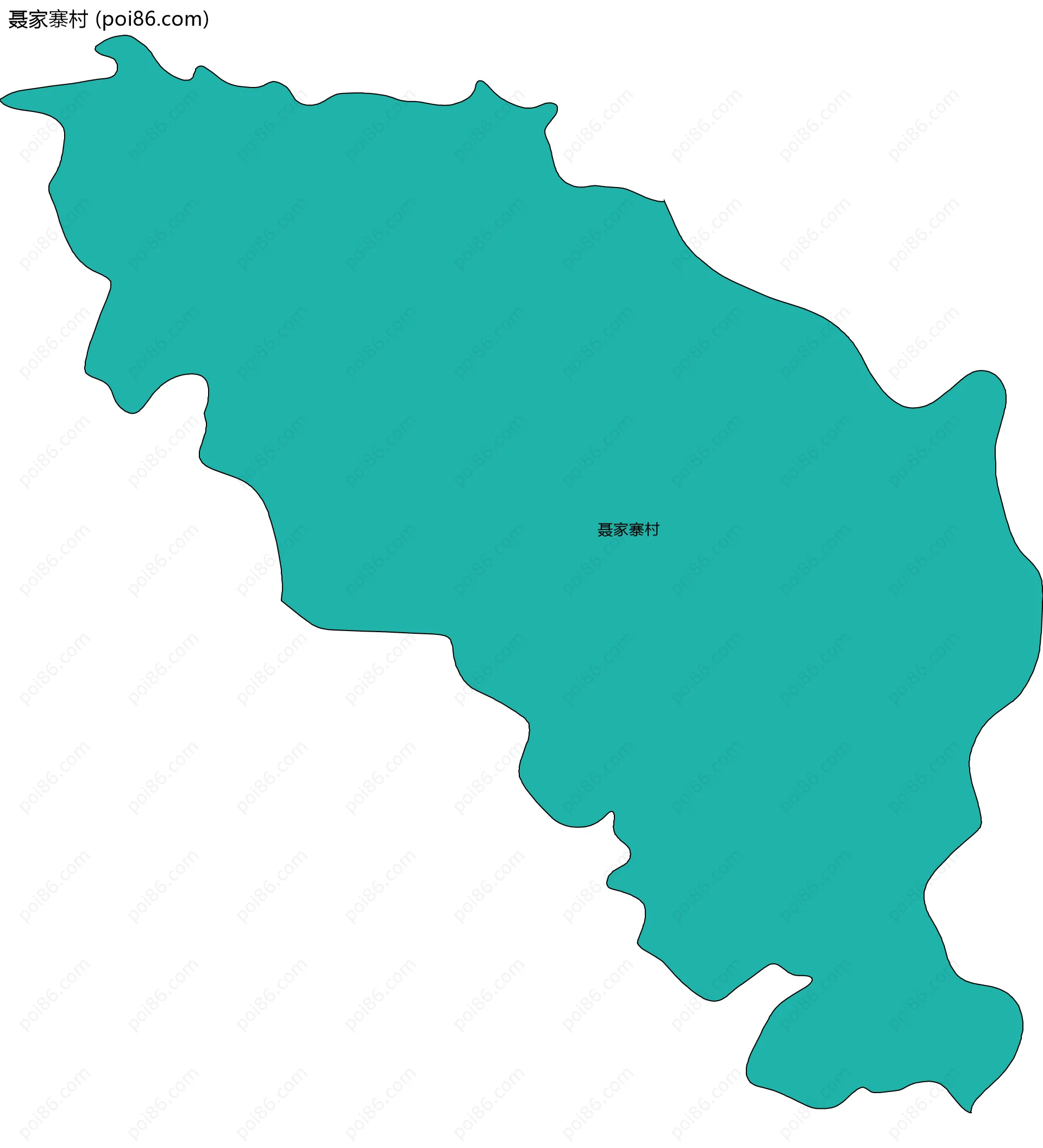 聂家寨村边界地图