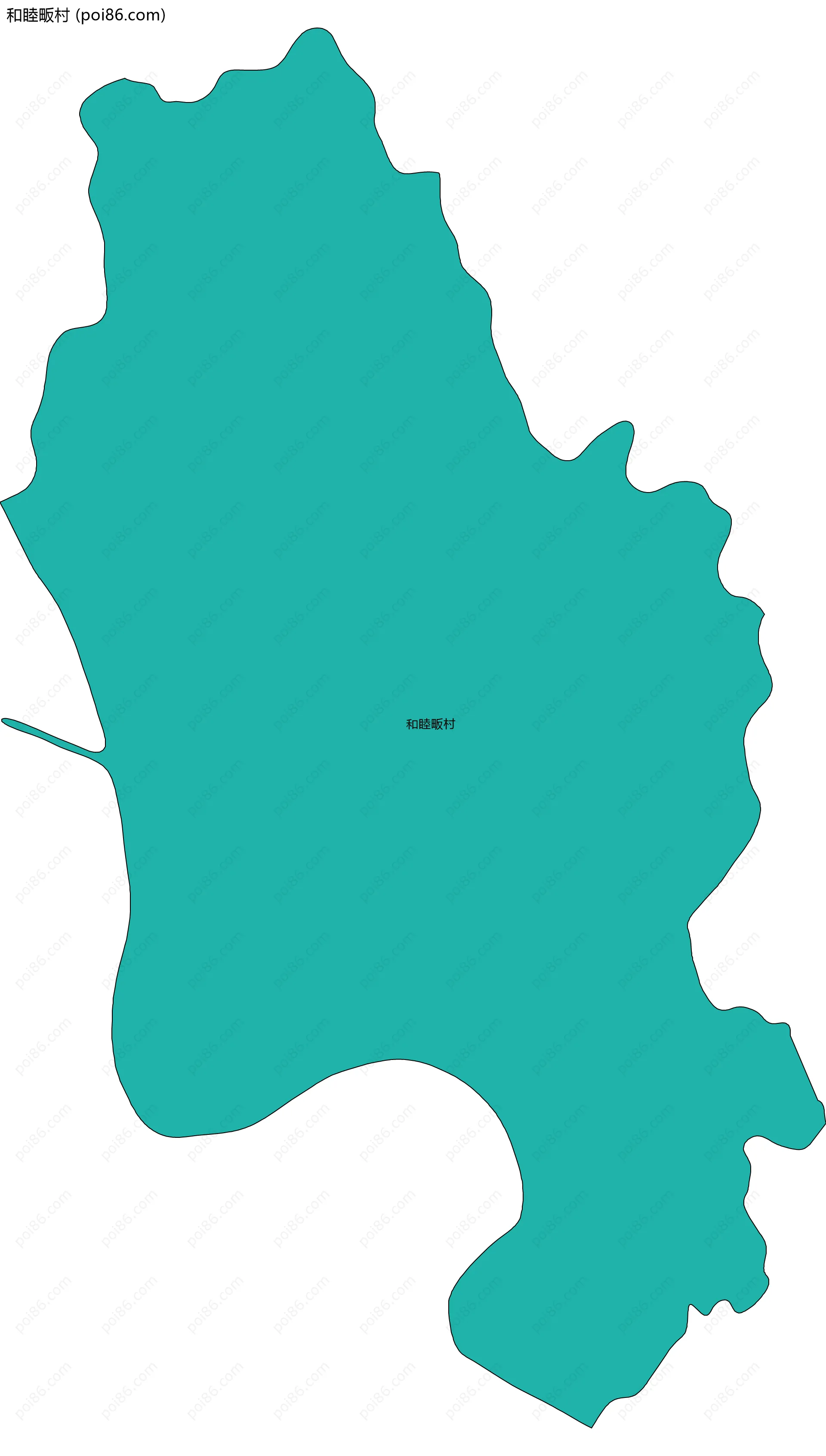 和睦畈村边界地图