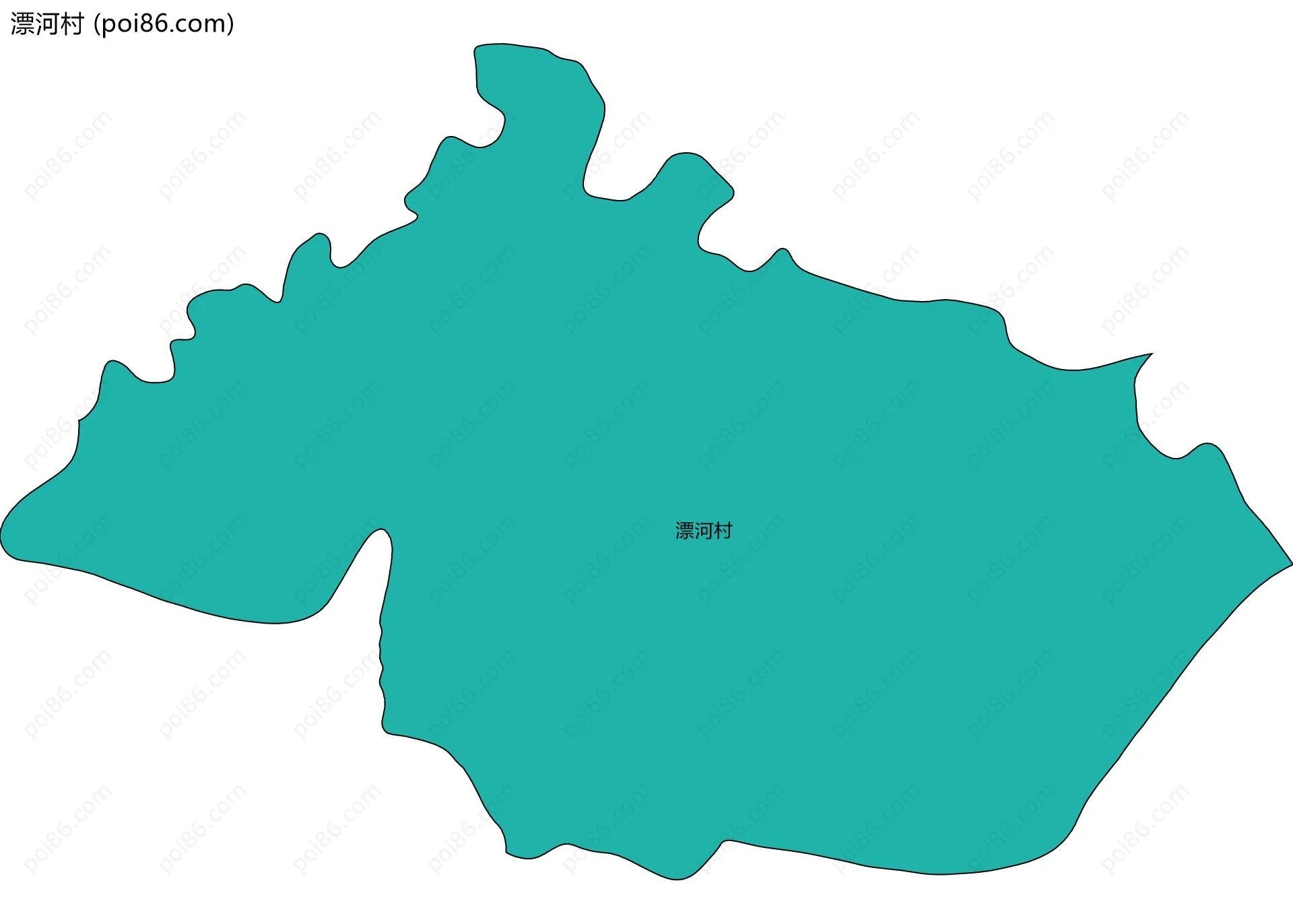 漂河村边界地图