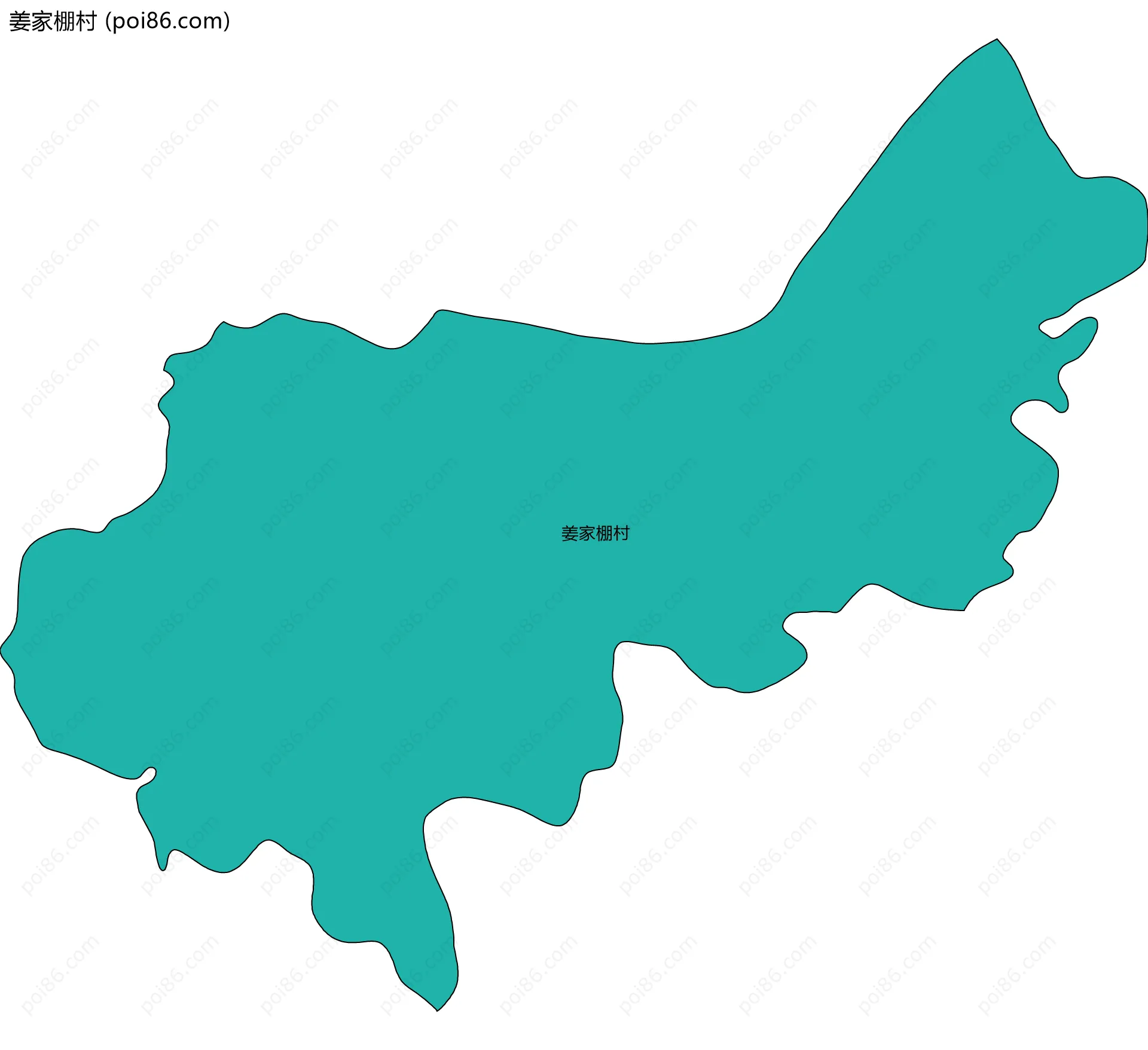 姜家棚村边界地图