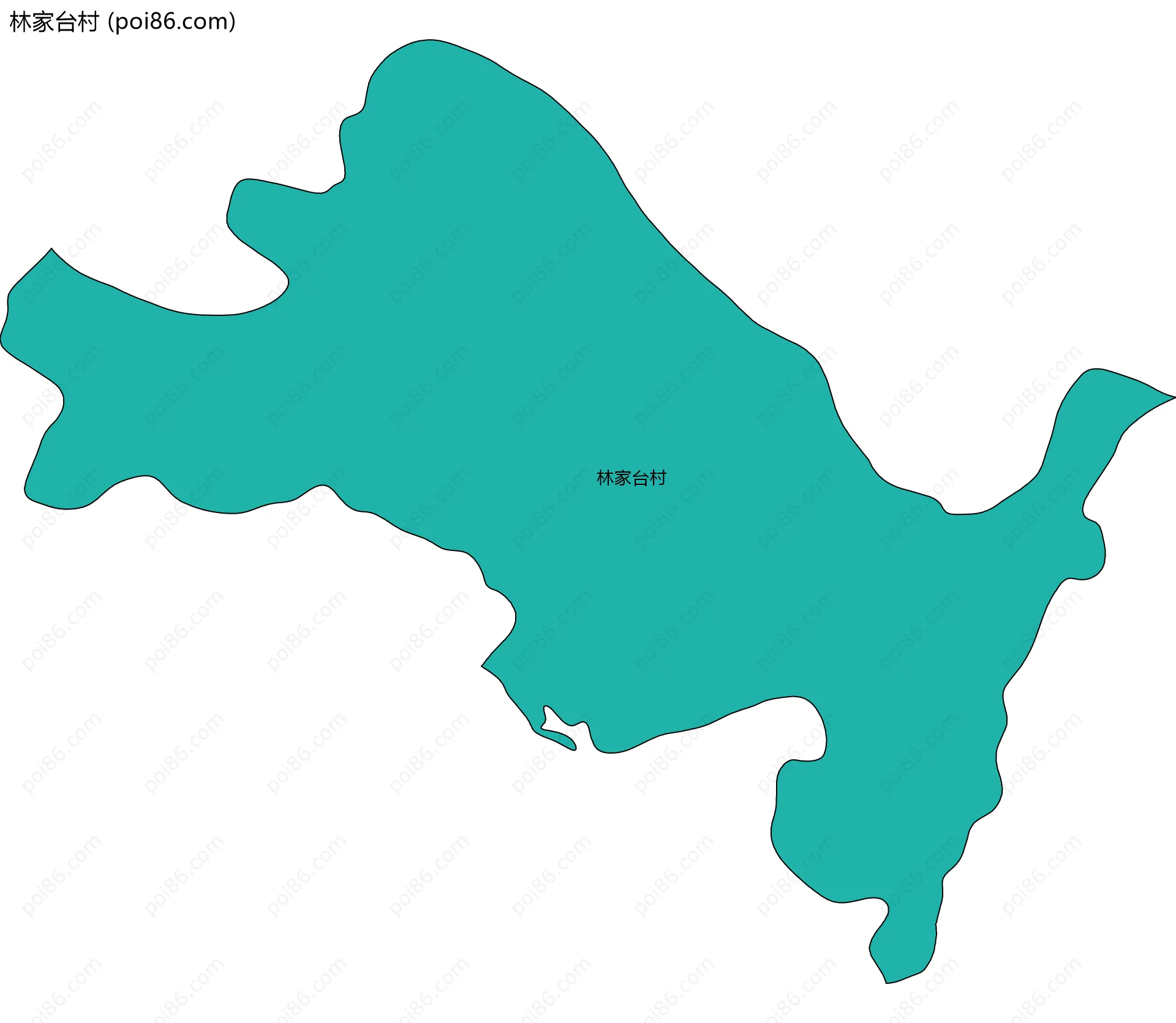 林家台村边界地图