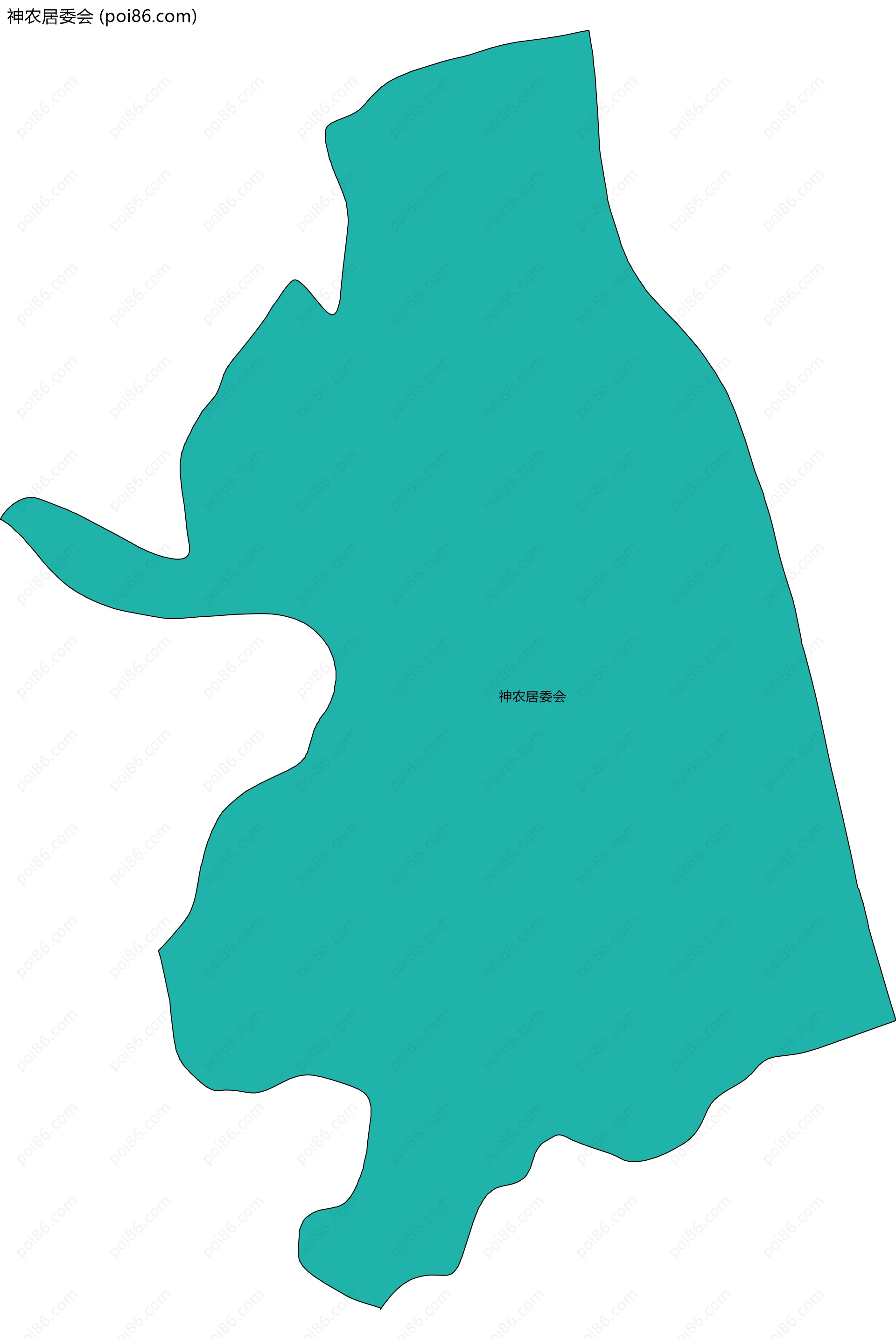 神农居委会边界地图