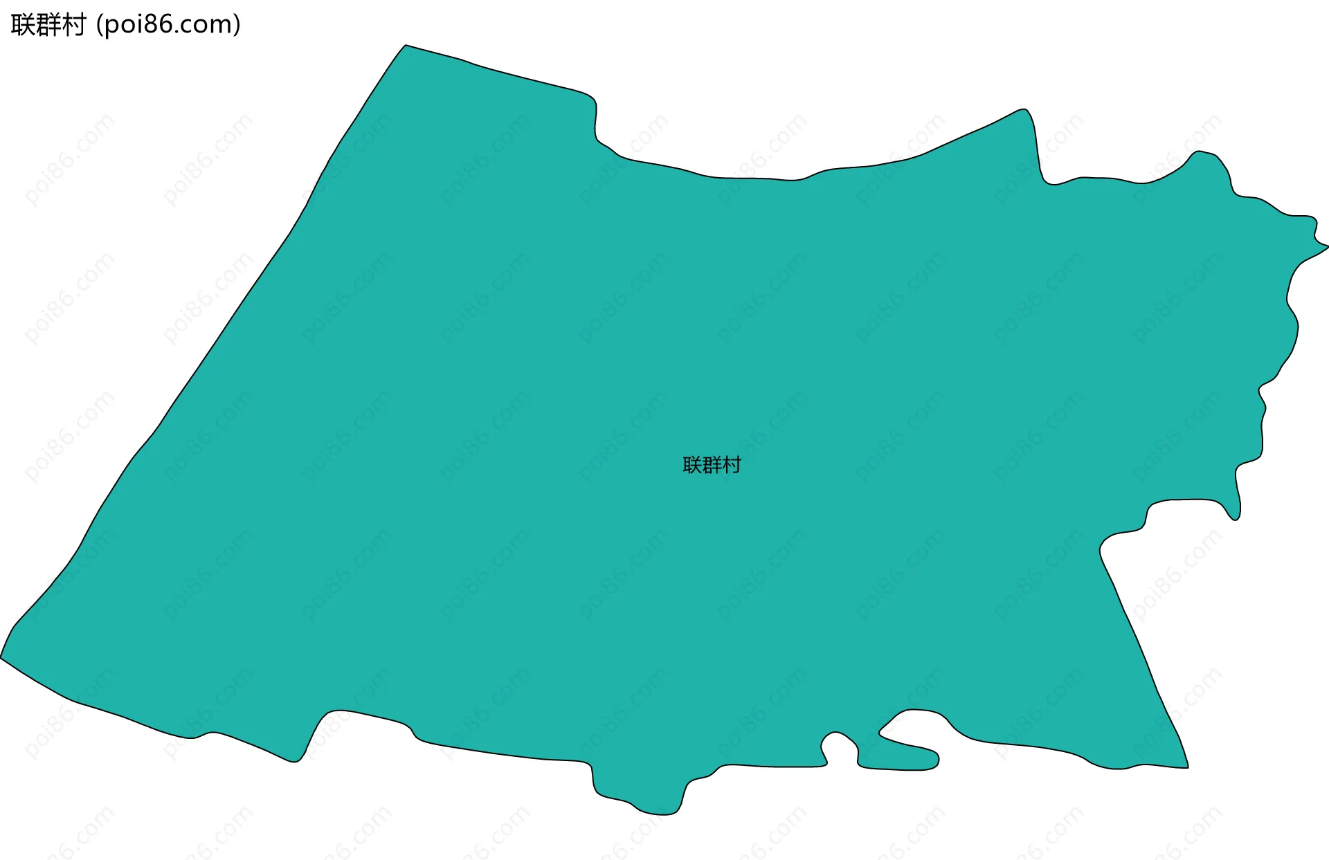 联群村边界地图