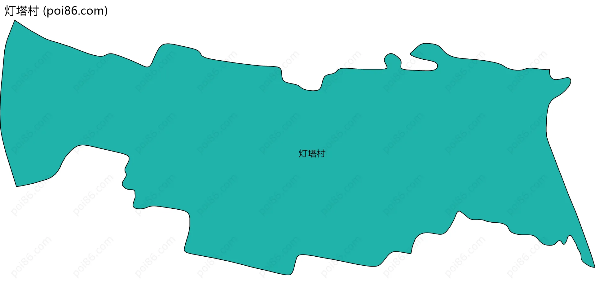 灯塔村边界地图