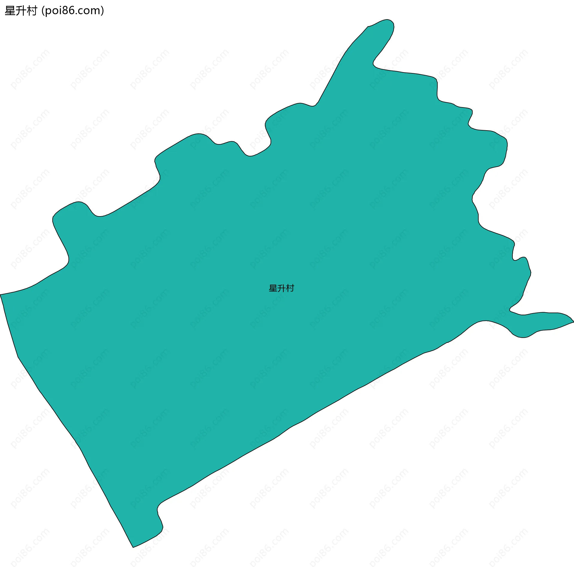 星升村边界地图