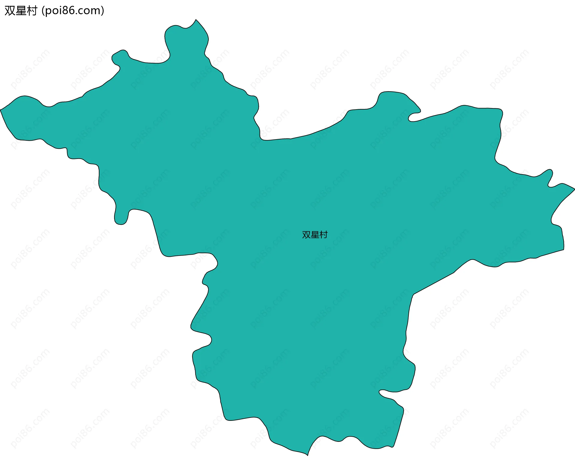 双星村边界地图