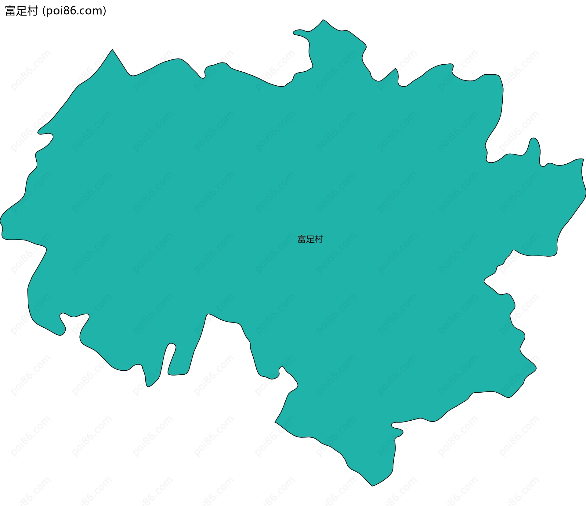 富足村边界地图