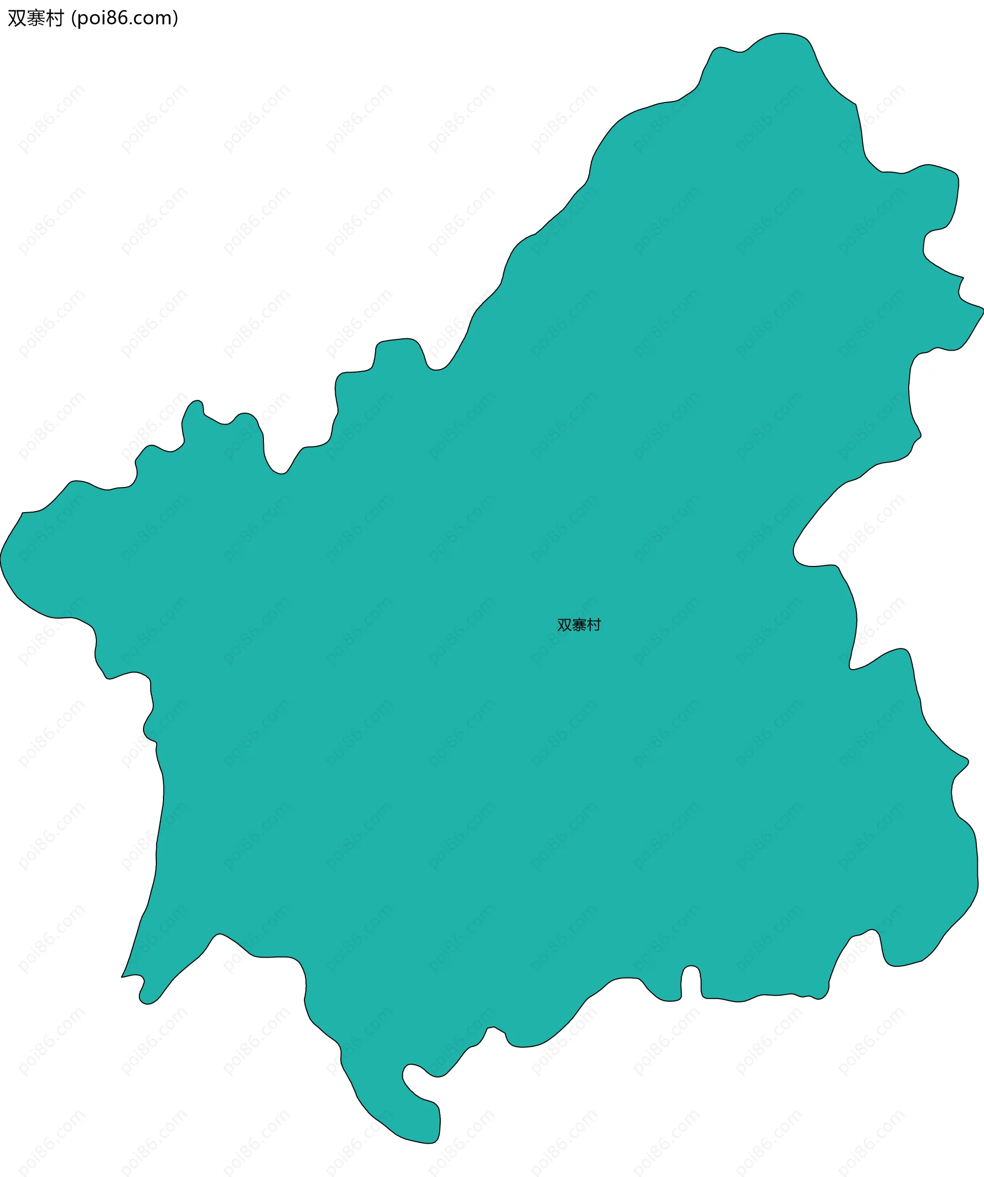 双寨村边界地图