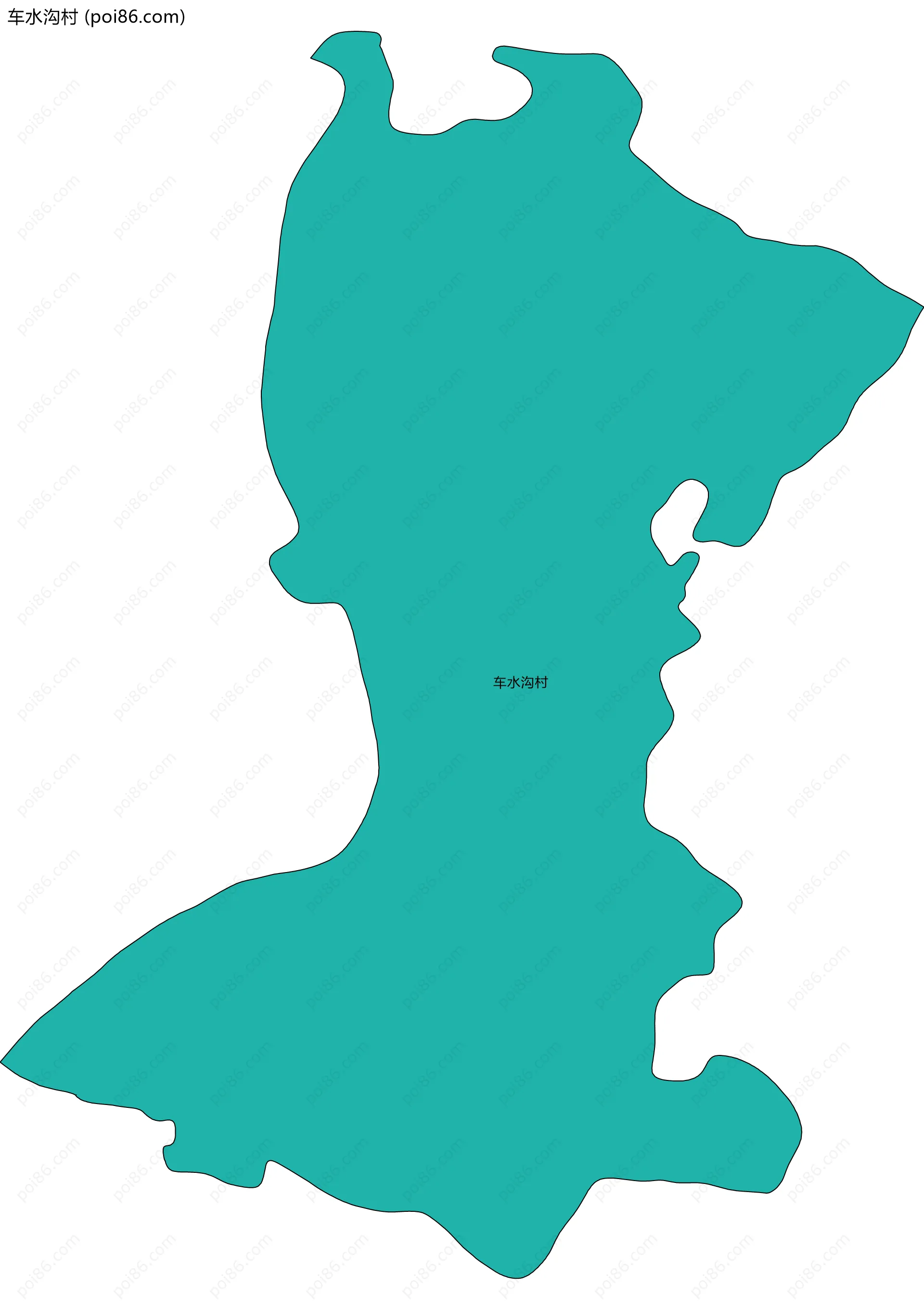 车水沟村边界地图