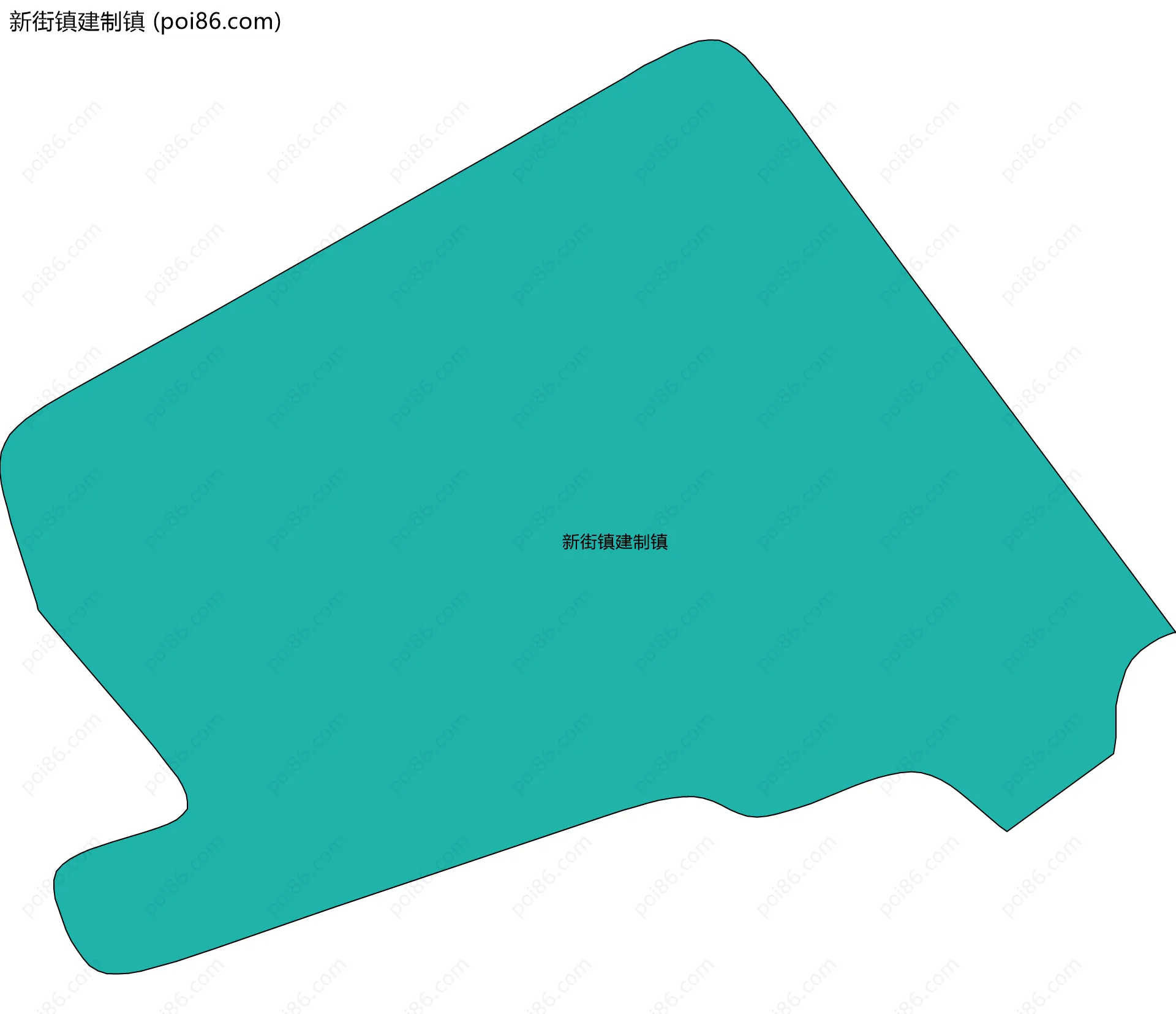 新街镇建制镇边界地图