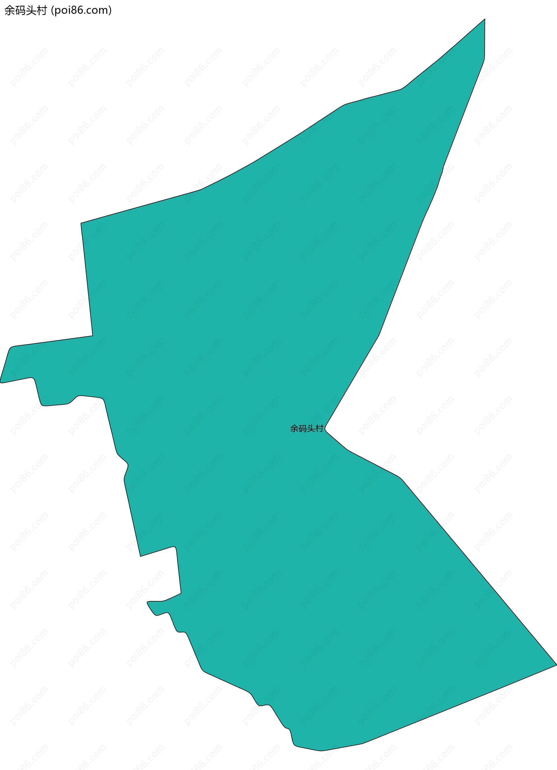 余码头村边界地图