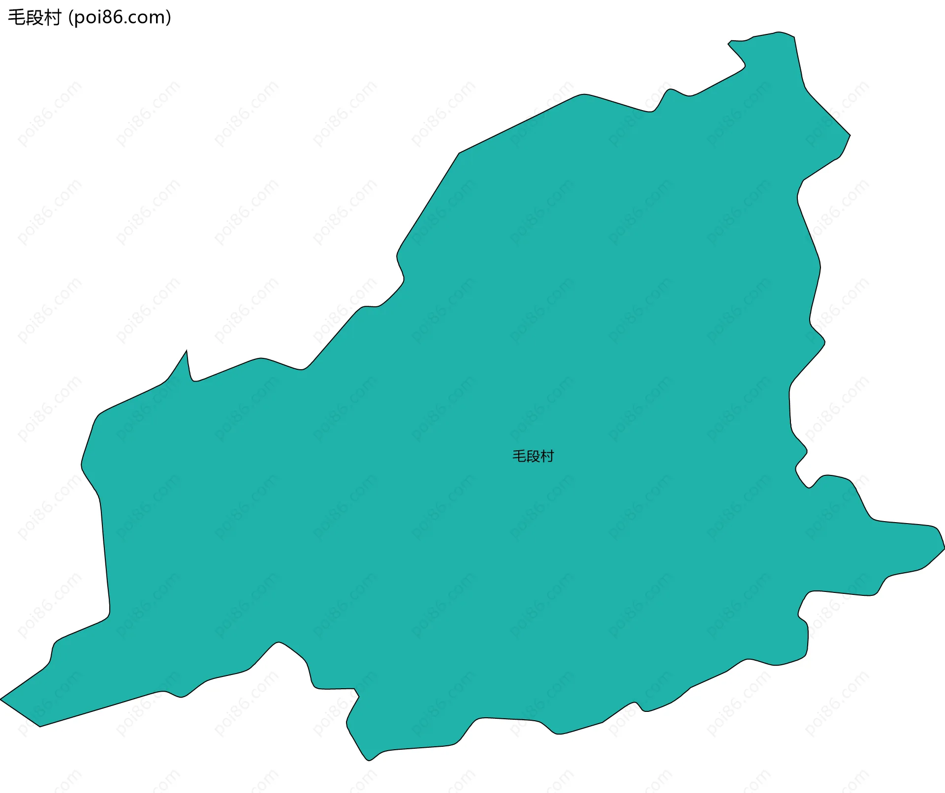毛段村边界地图
