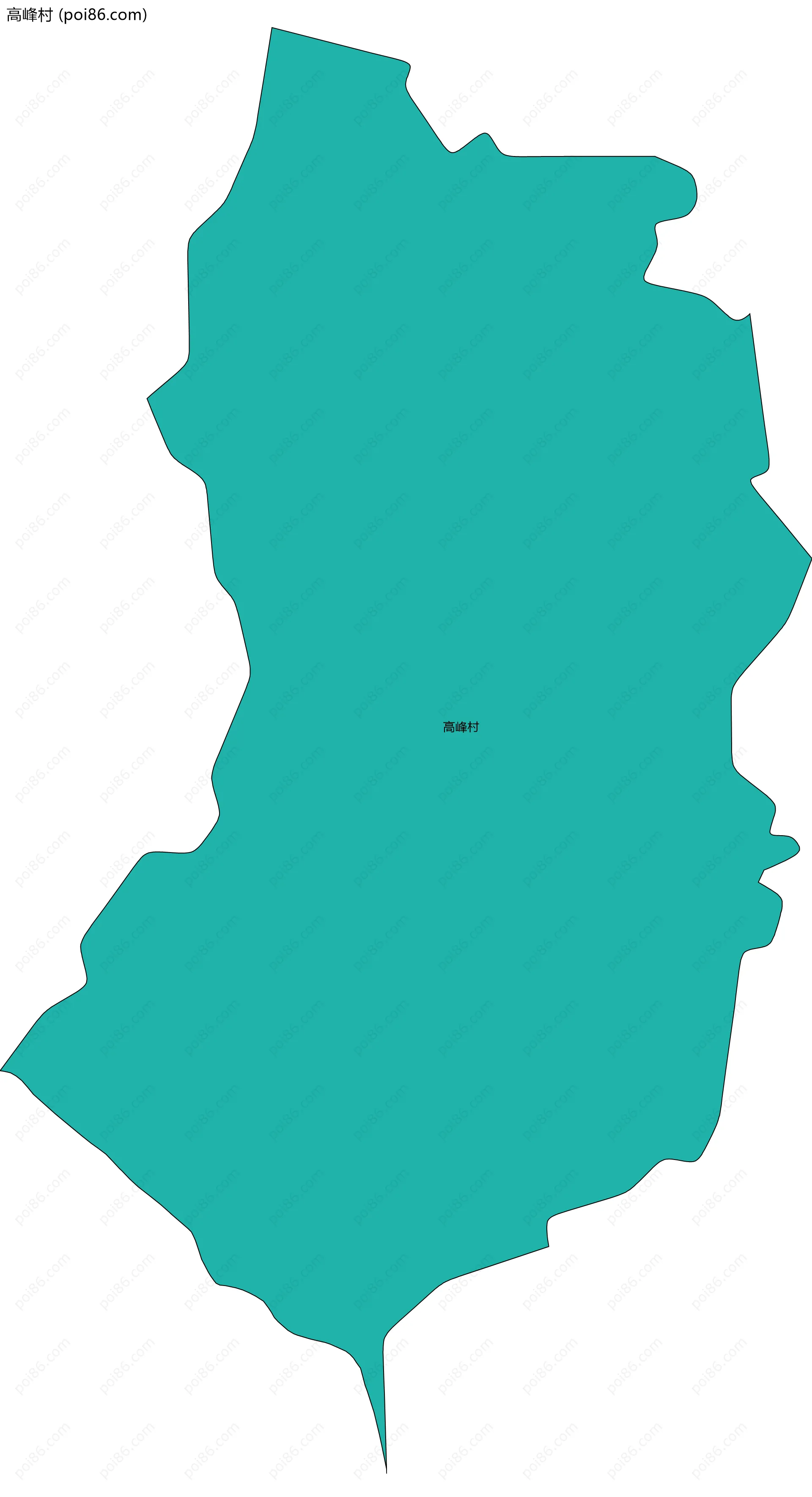 高峰村边界地图