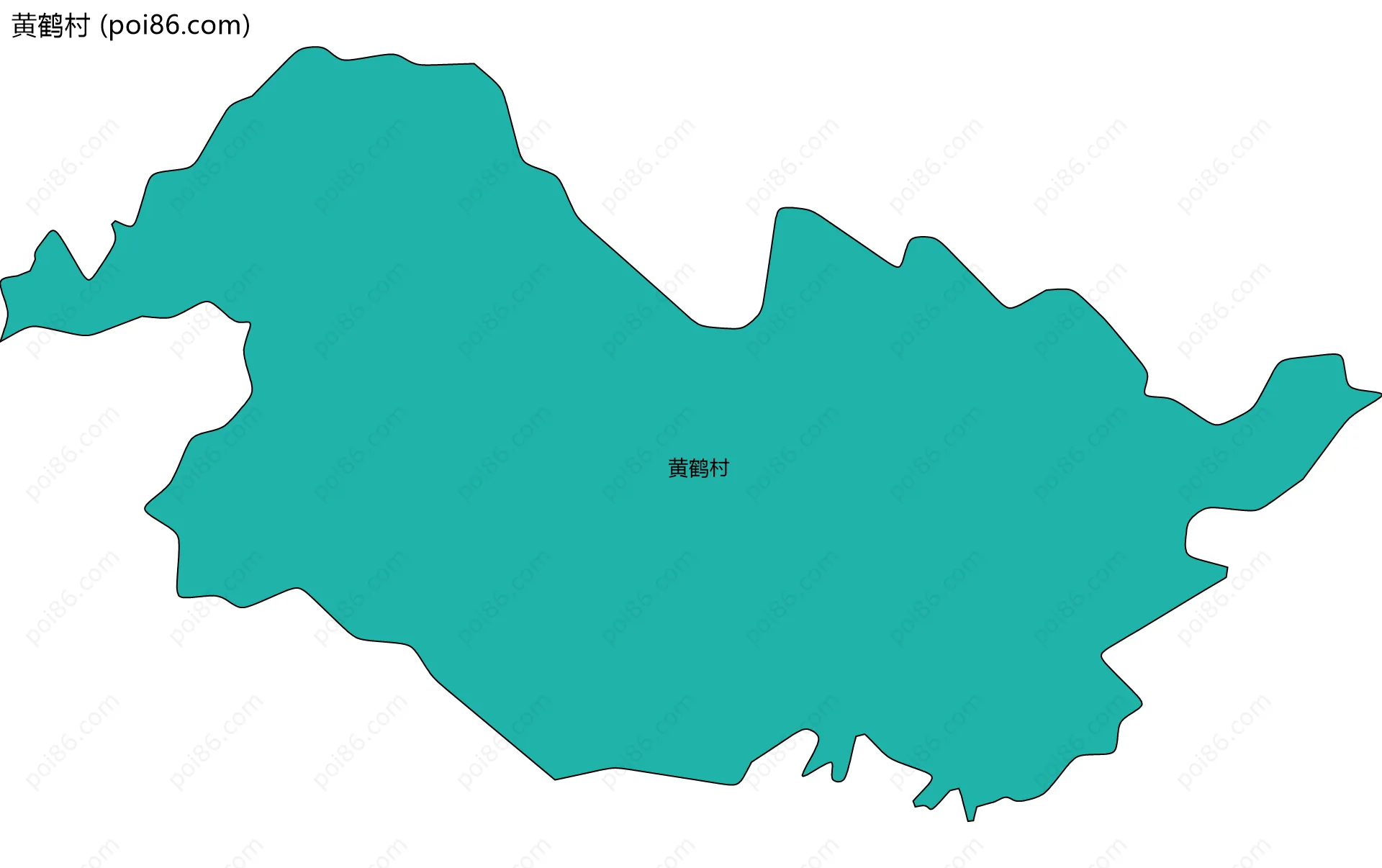 黄鹤村边界地图