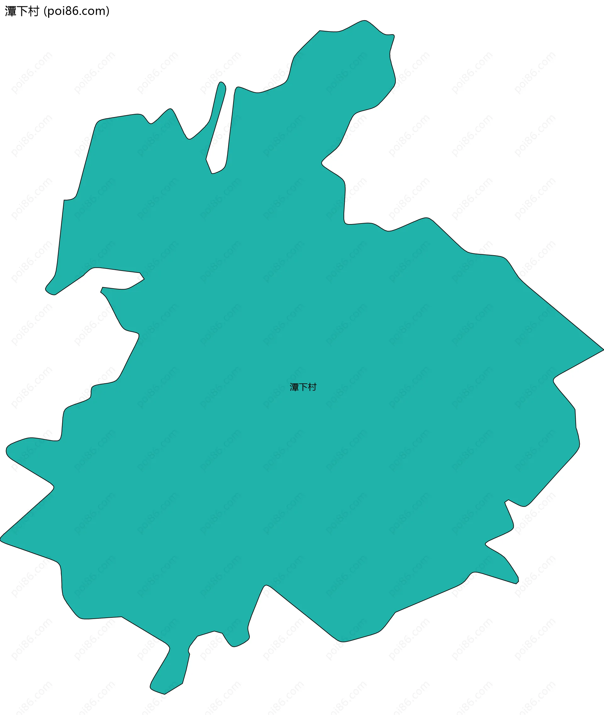 潭下村边界地图