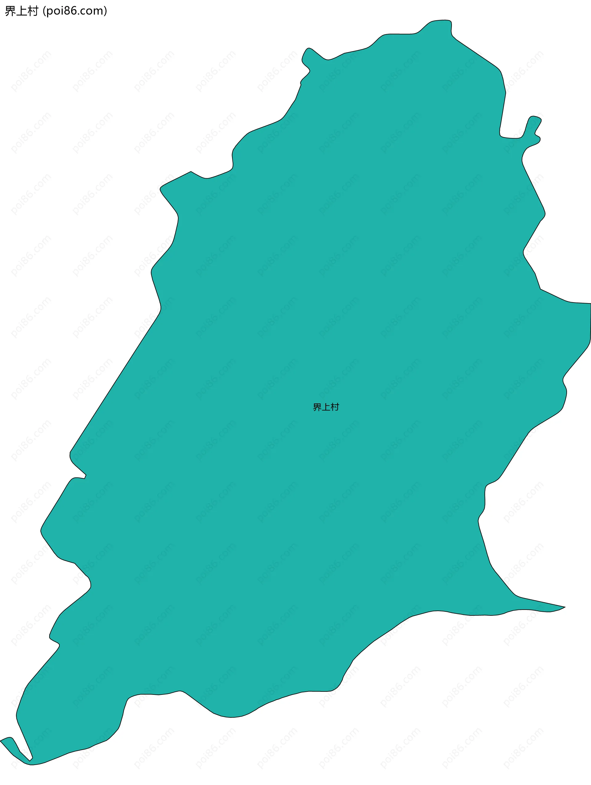 界上村边界地图