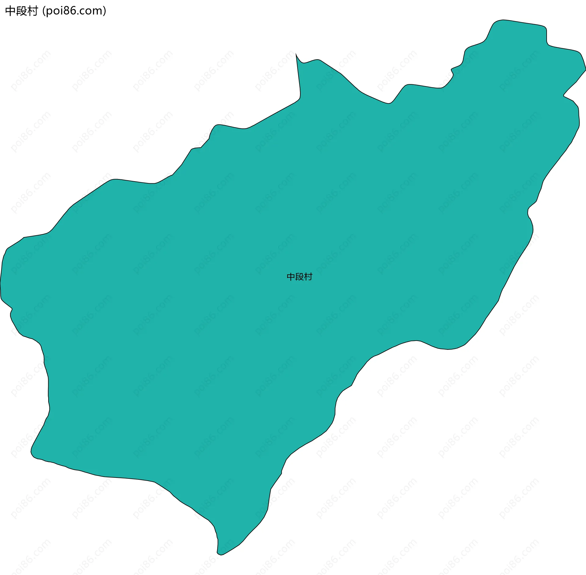 中段村边界地图