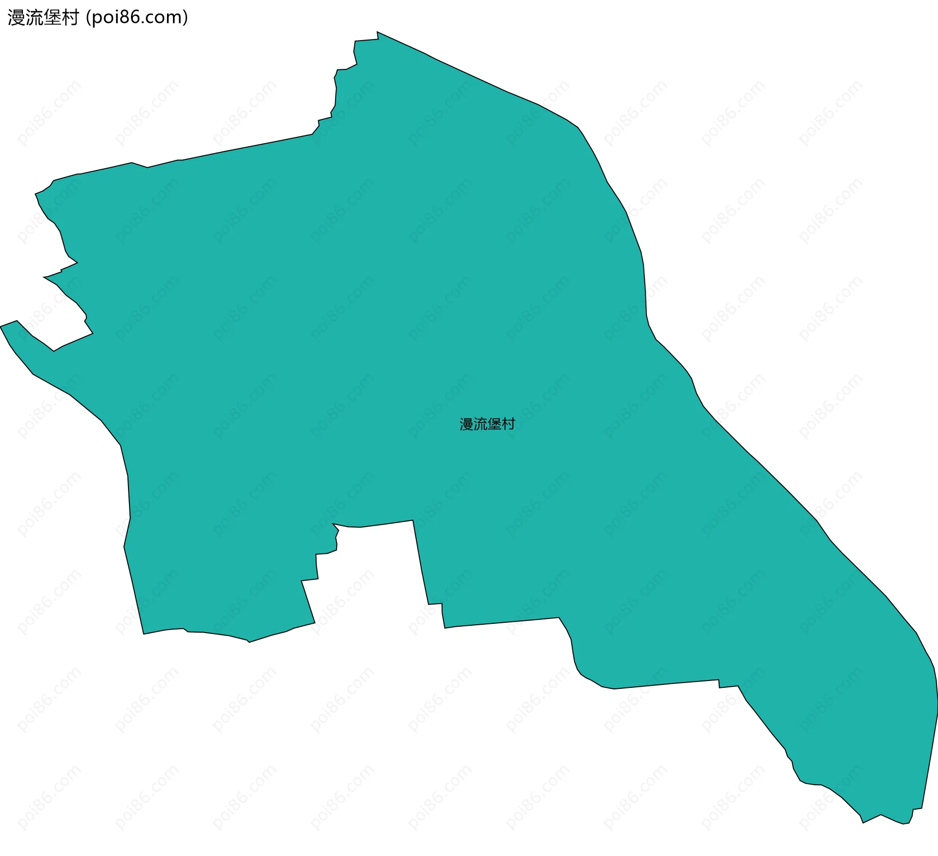 漫流堡村边界地图