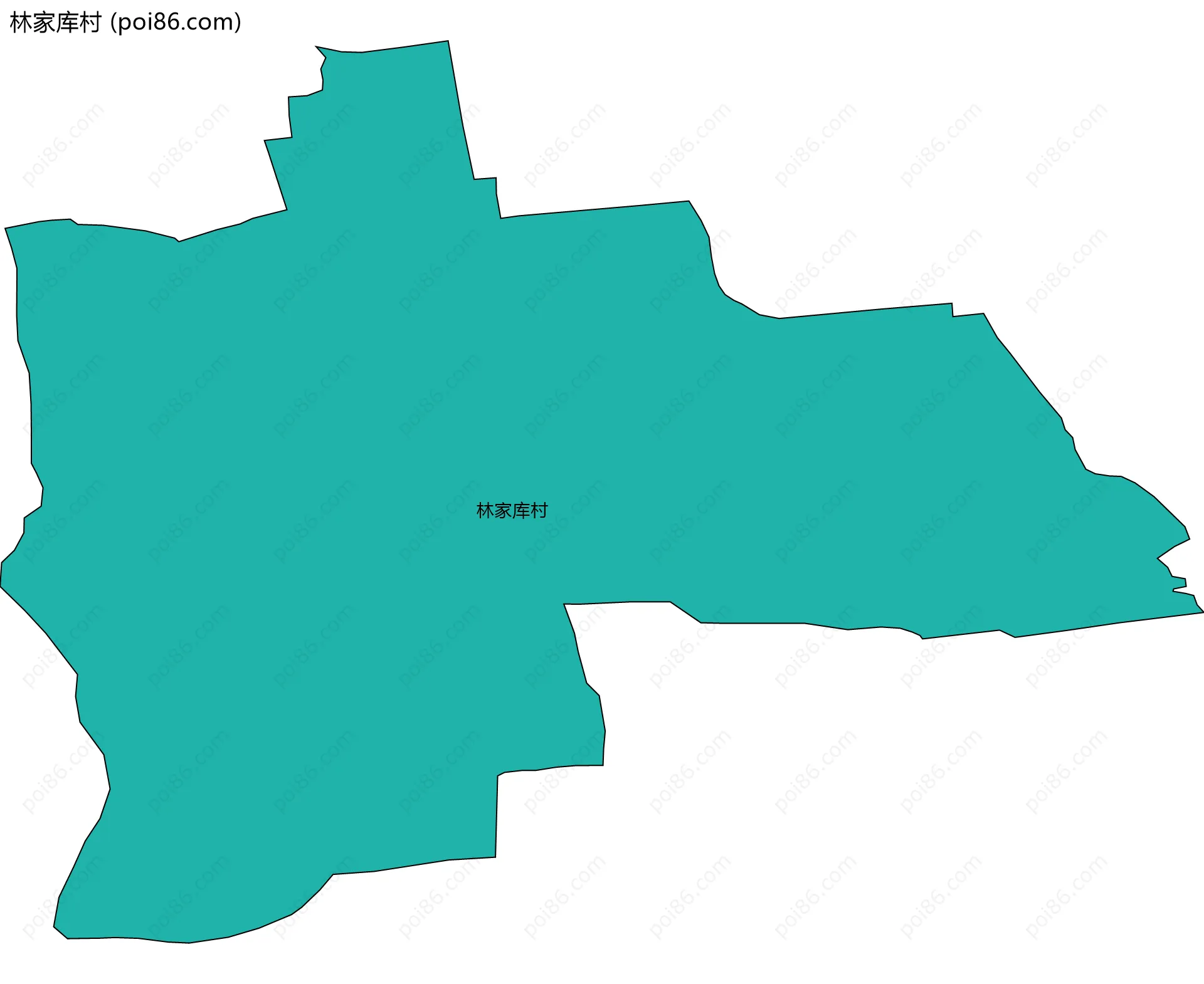 林家库村边界地图