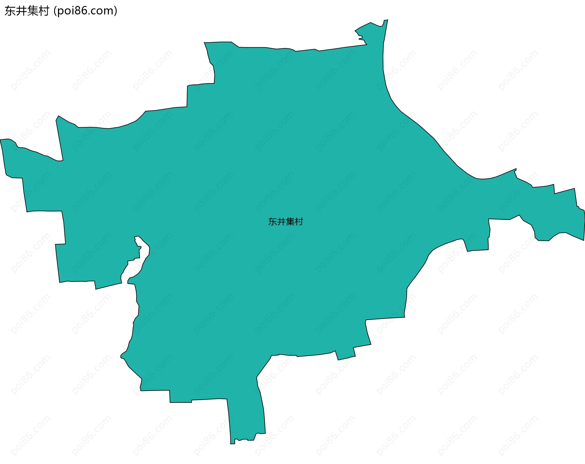 东井集村边界地图