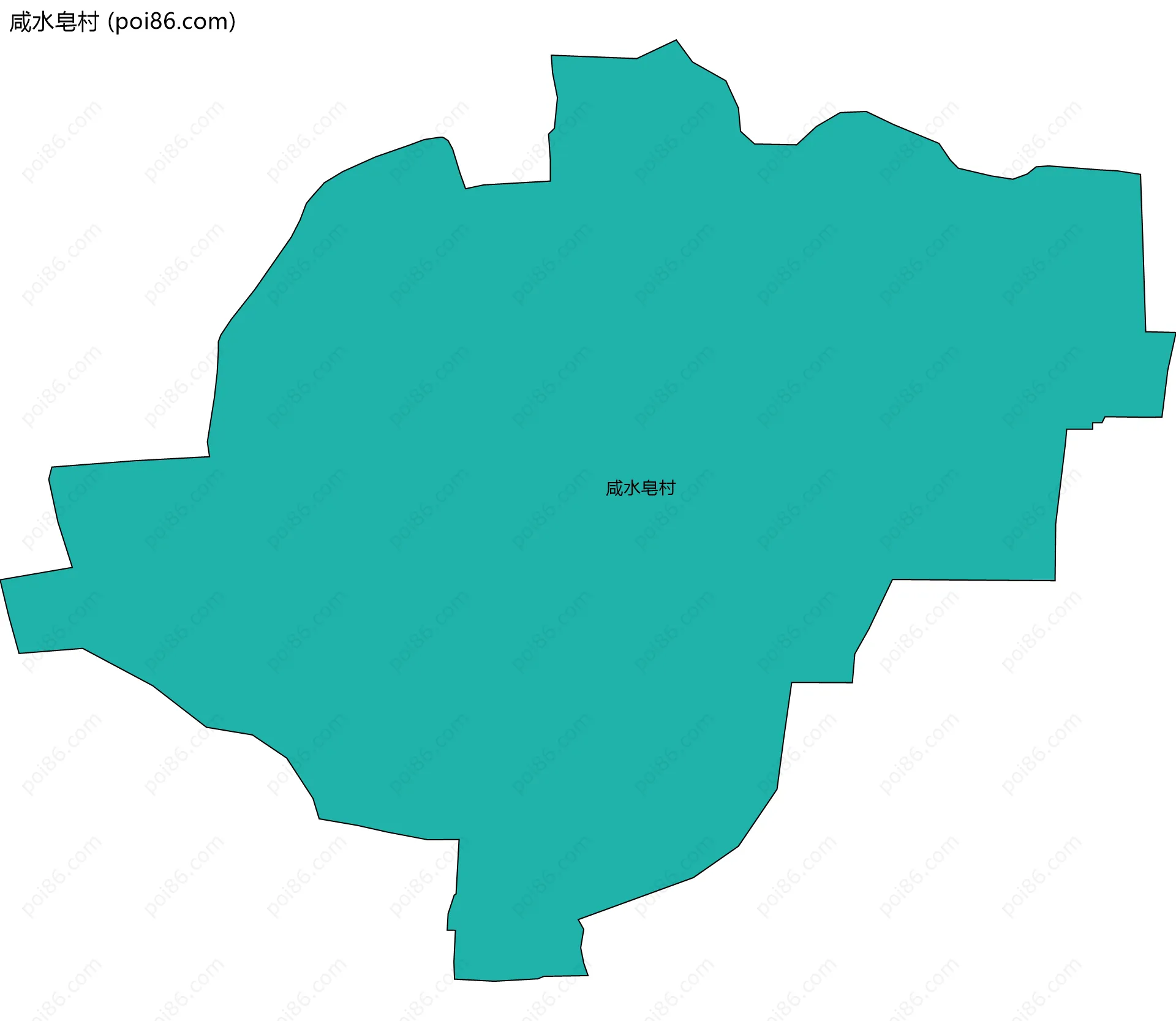 咸水皂村边界地图