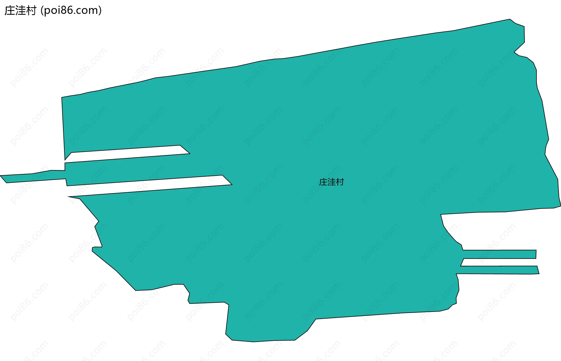 庄洼村边界地图