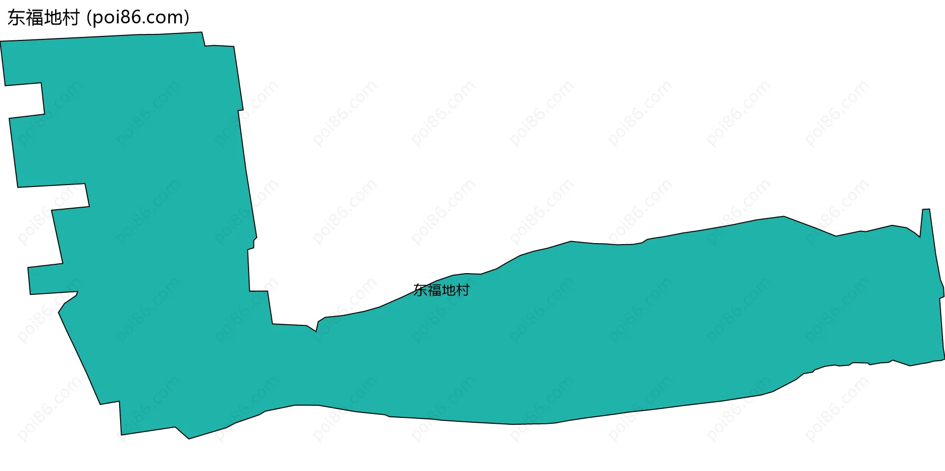东福地村边界地图