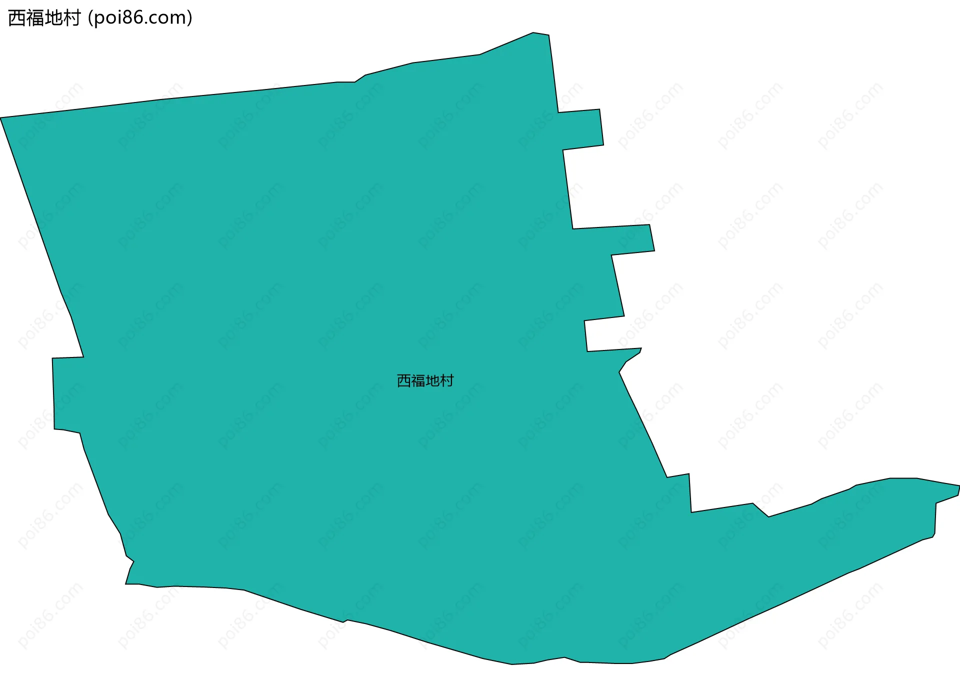 西福地村边界地图