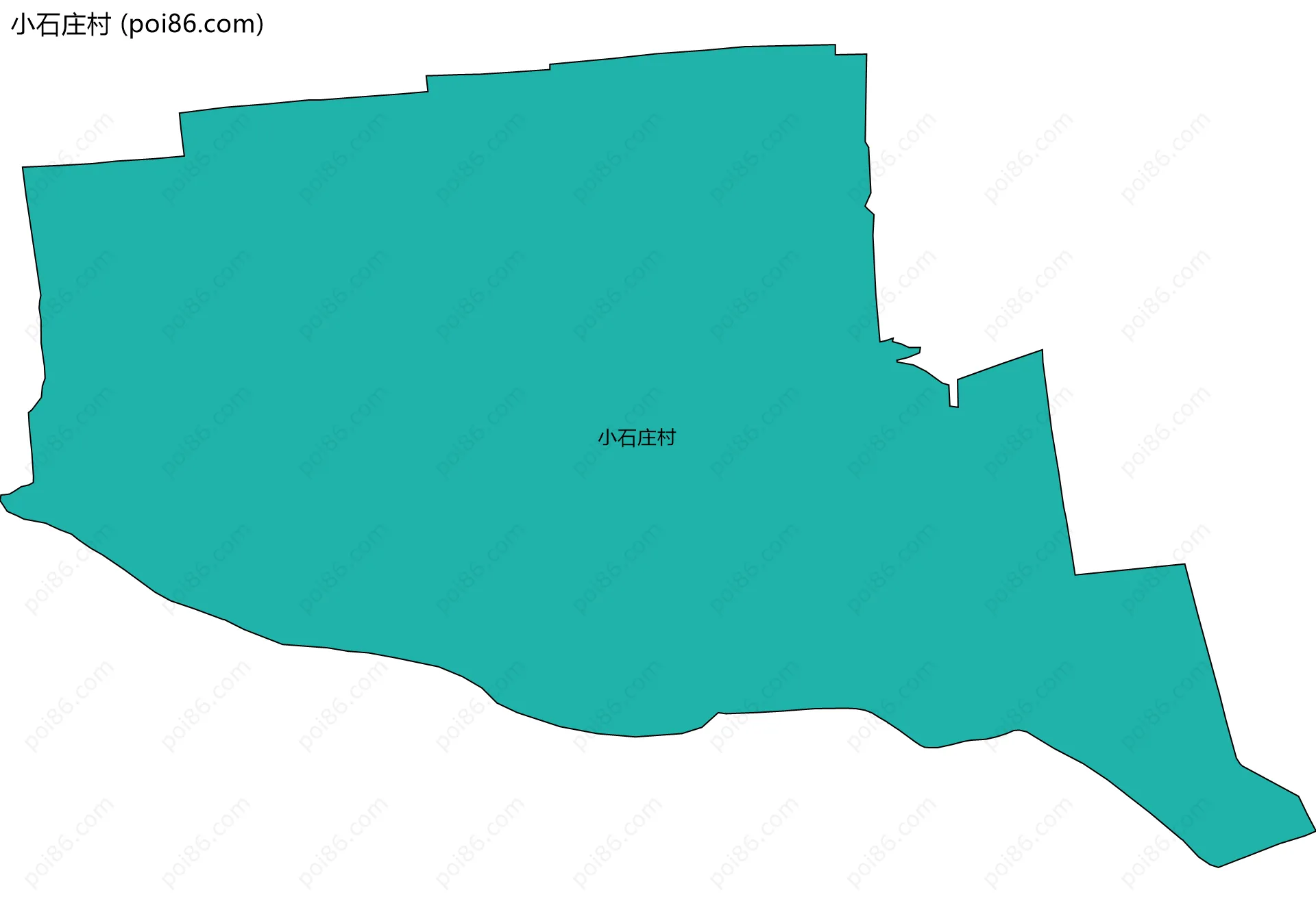 小石庄村边界地图