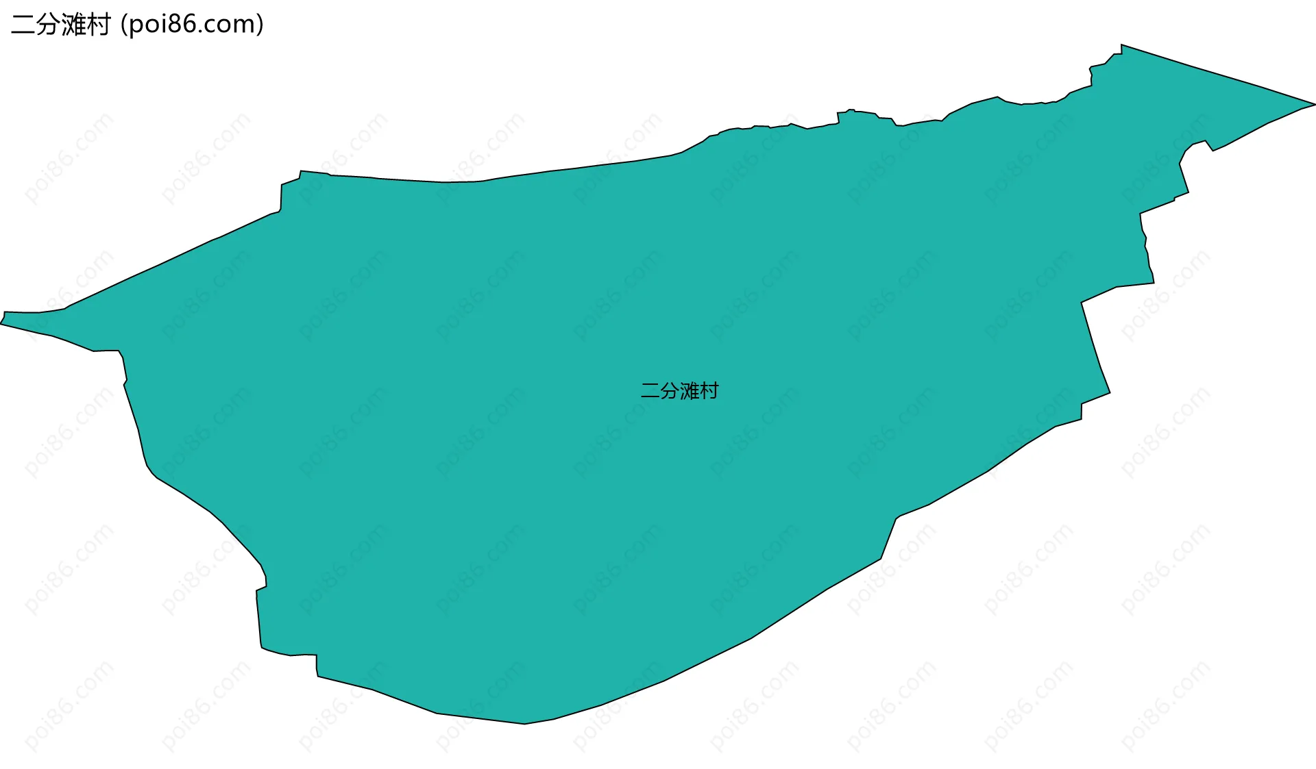 二分滩村边界地图