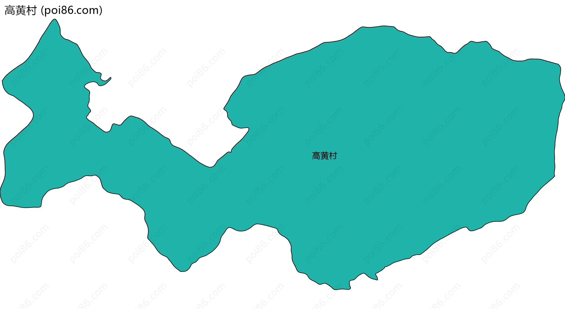 高黄村边界地图