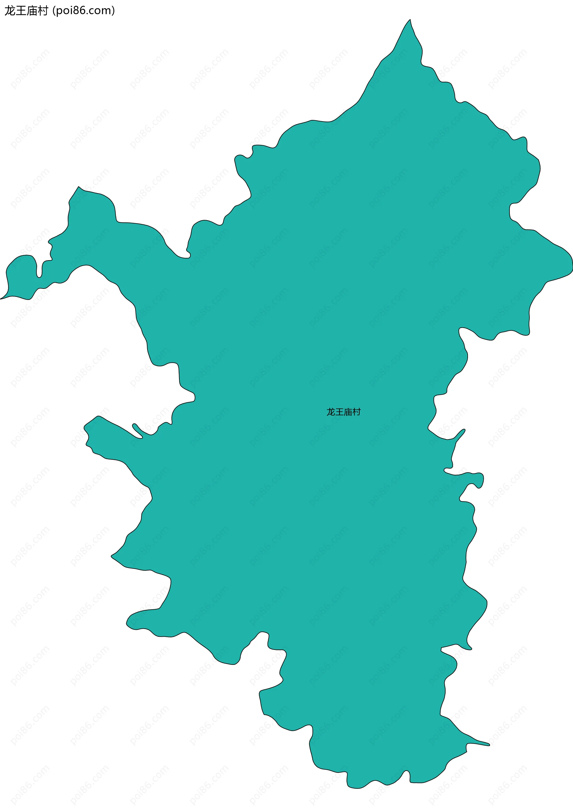 龙王庙村边界地图