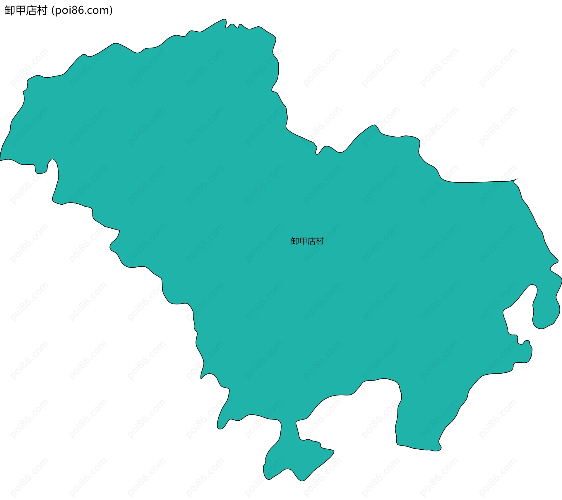 卸甲店村边界地图