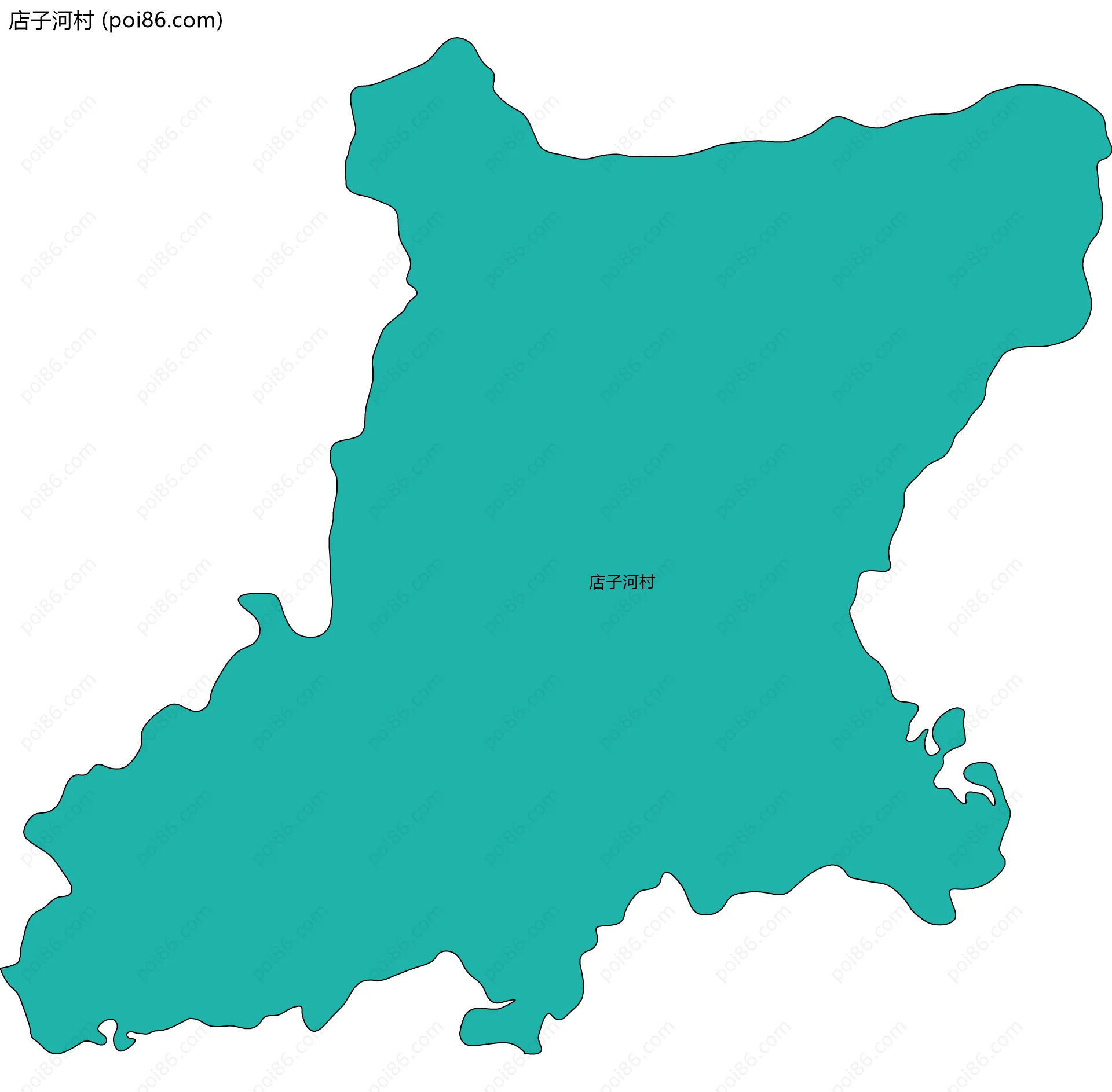 店子河村边界地图