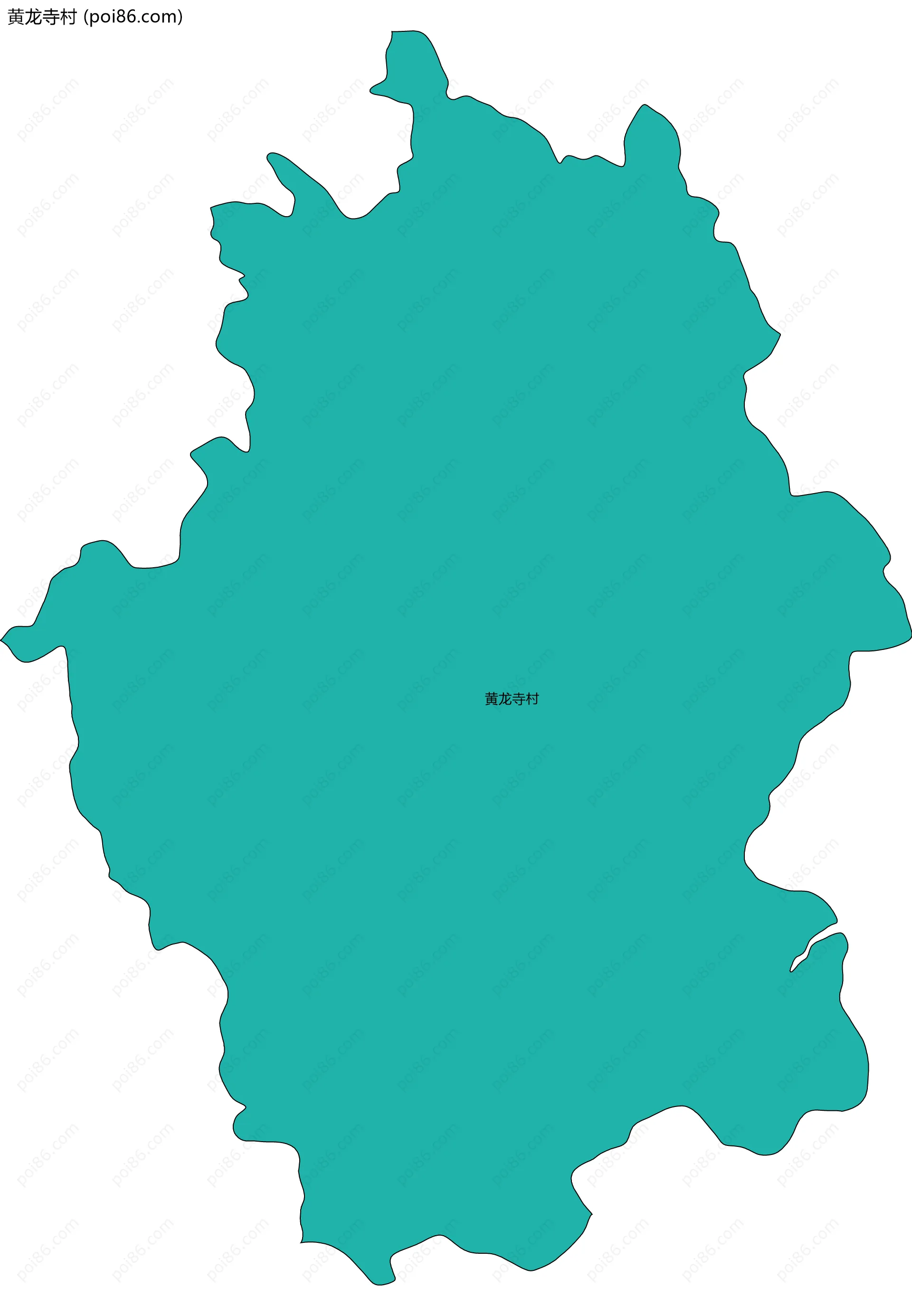 黄龙寺村边界地图