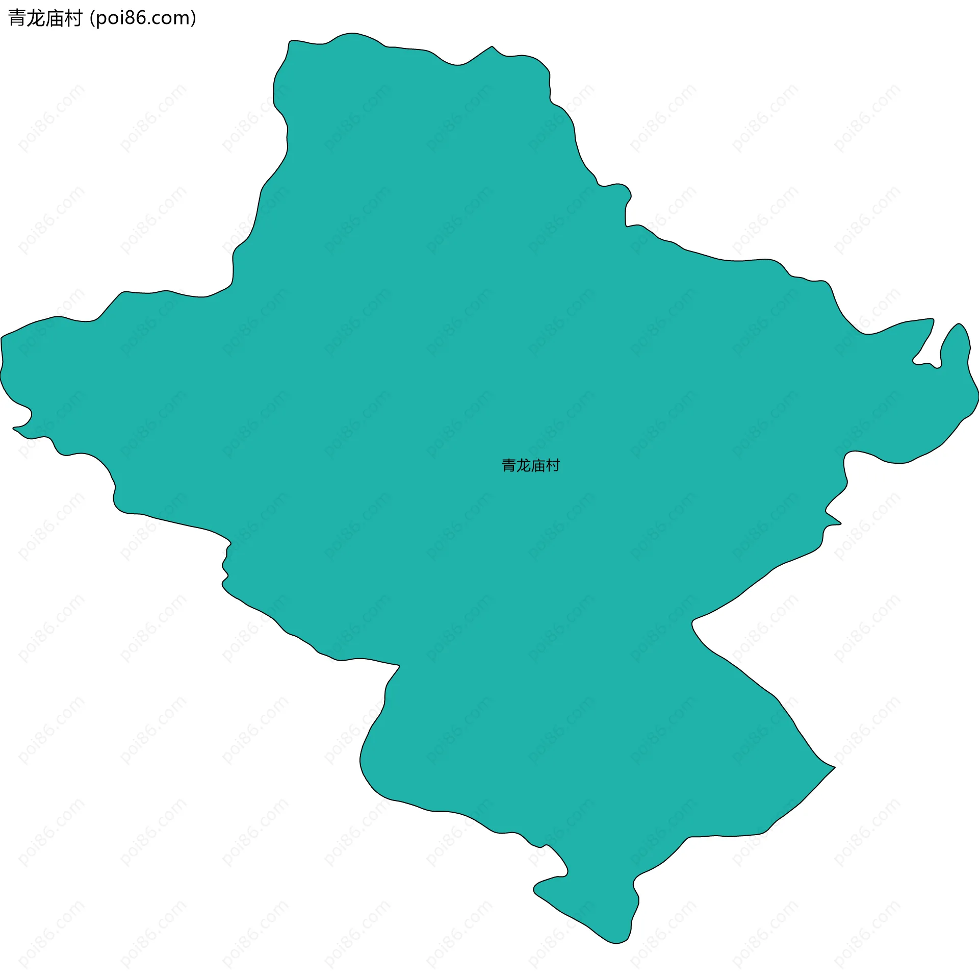 青龙庙村边界地图