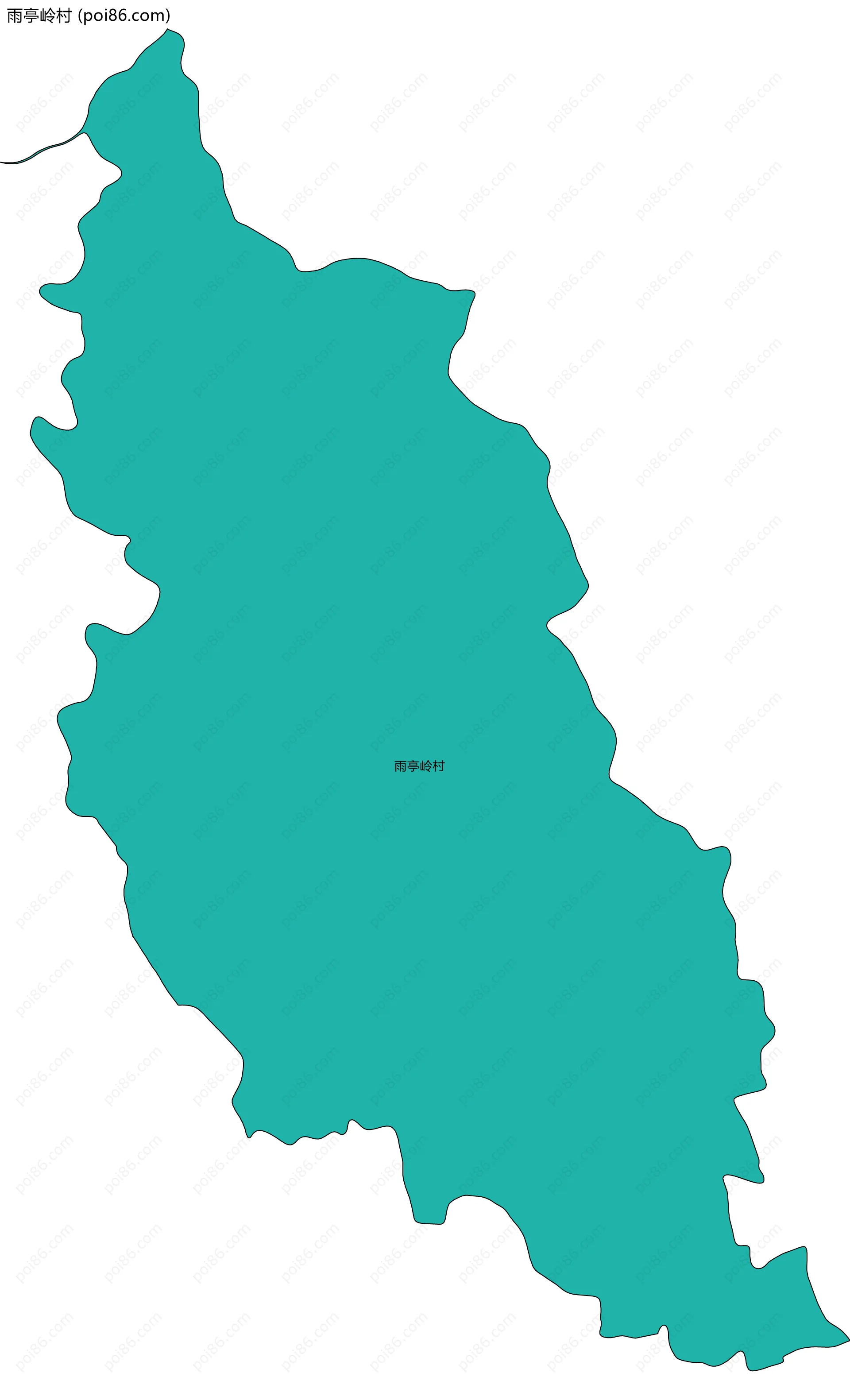 雨亭岭村边界地图