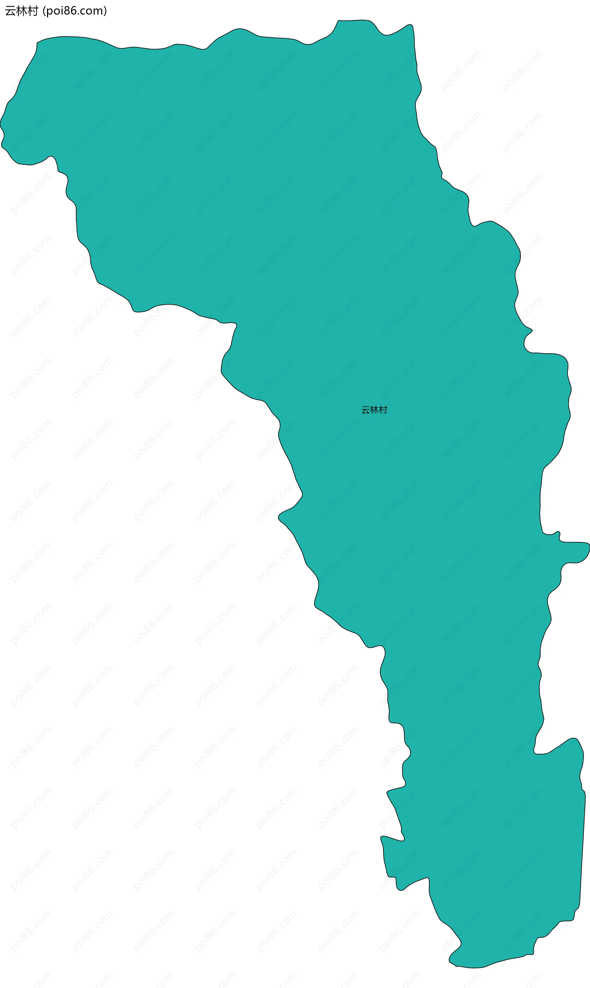 云林村边界地图