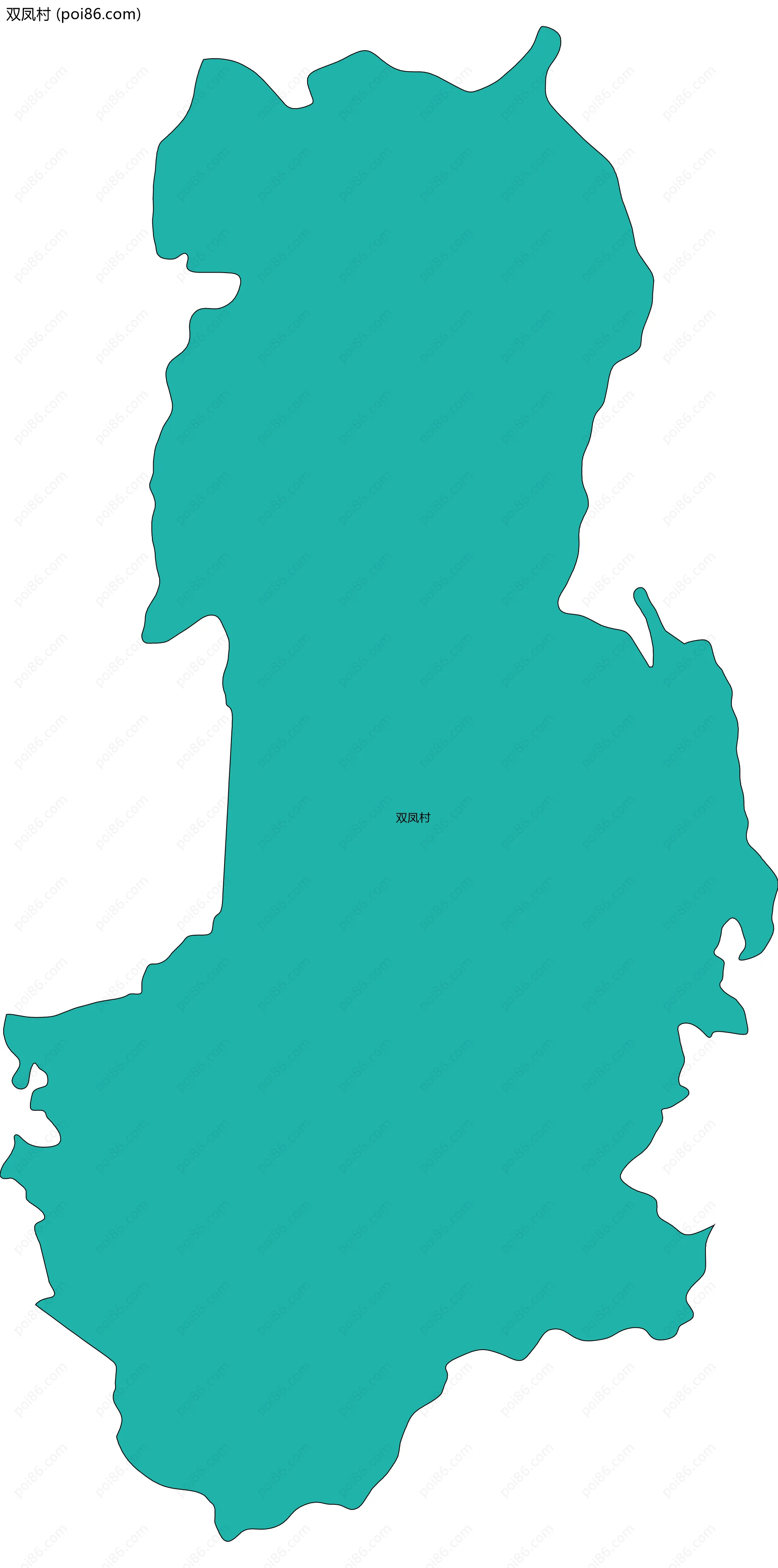 双凤村边界地图