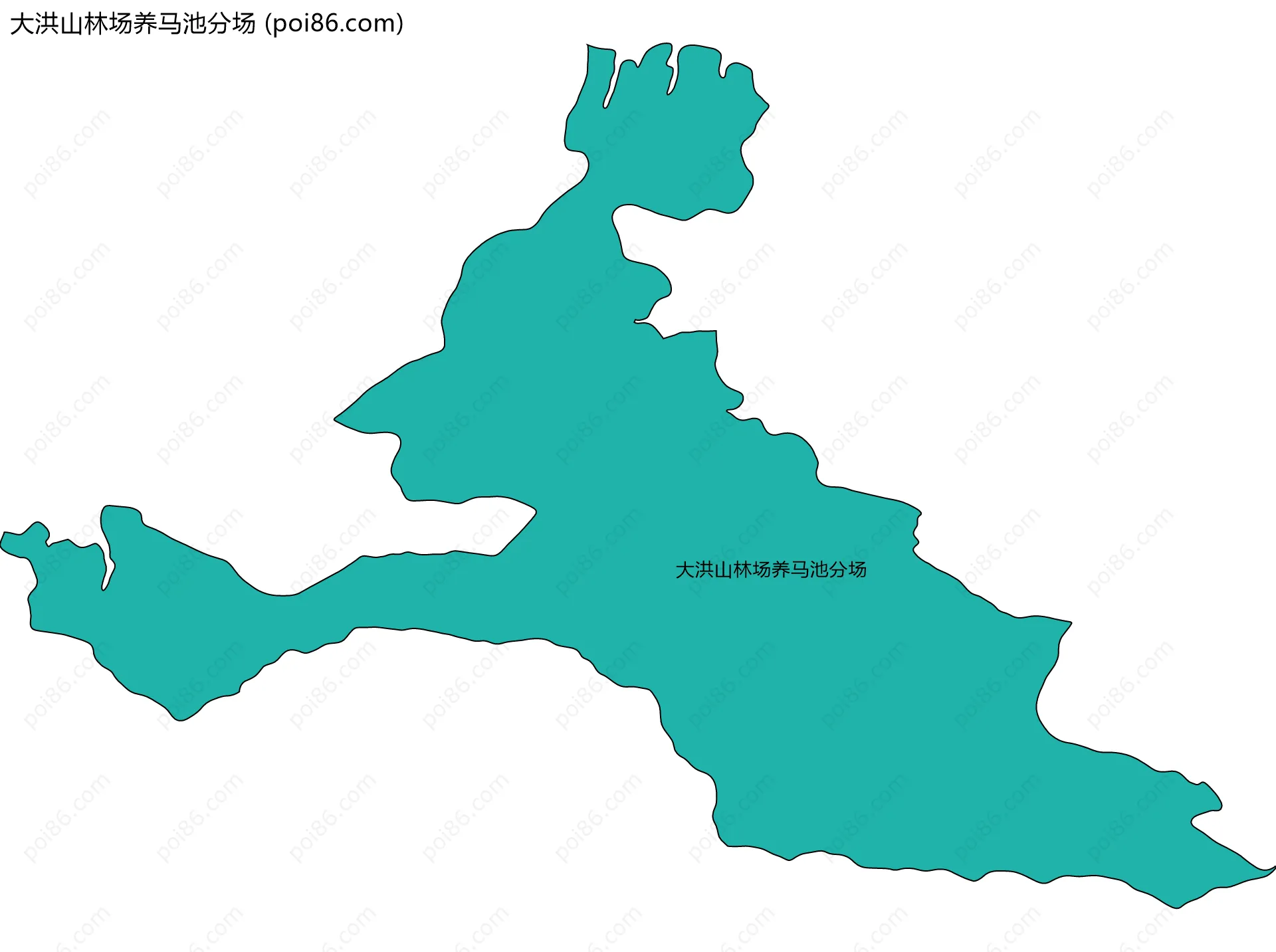 大洪山林场养马池分场边界地图