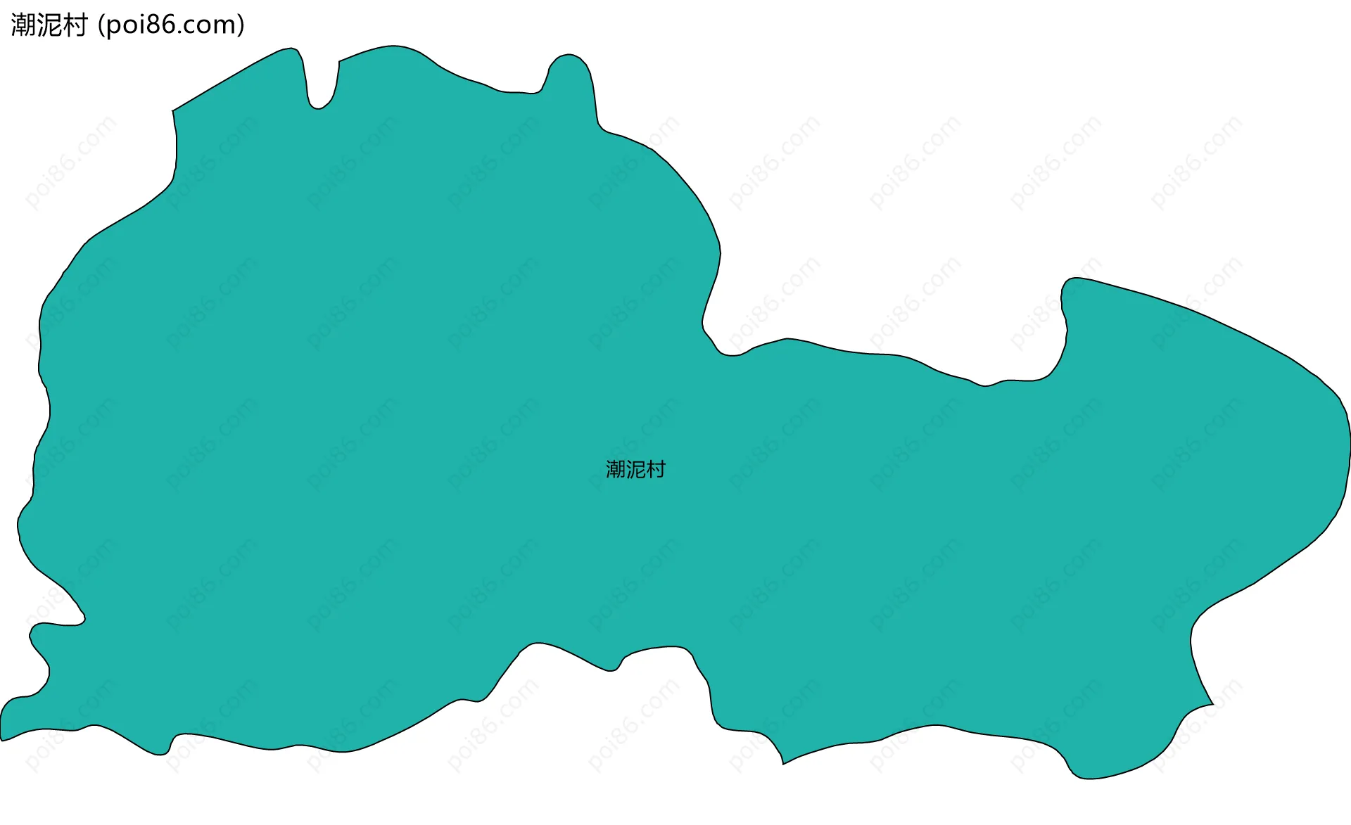 潮泥村边界地图