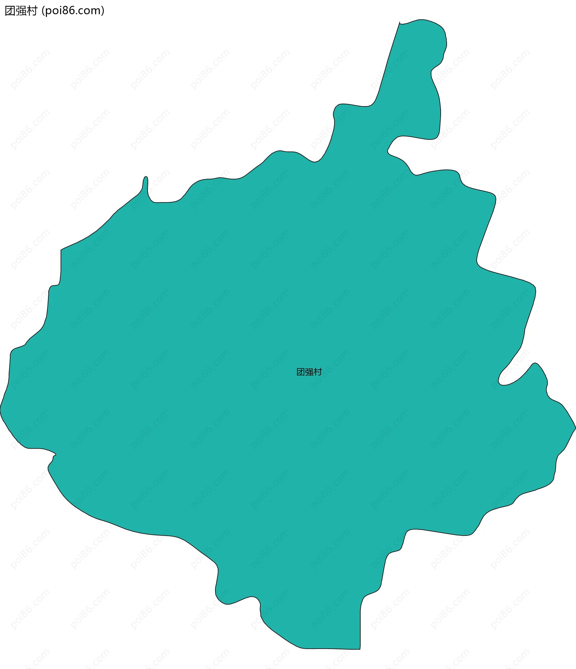 团强村边界地图