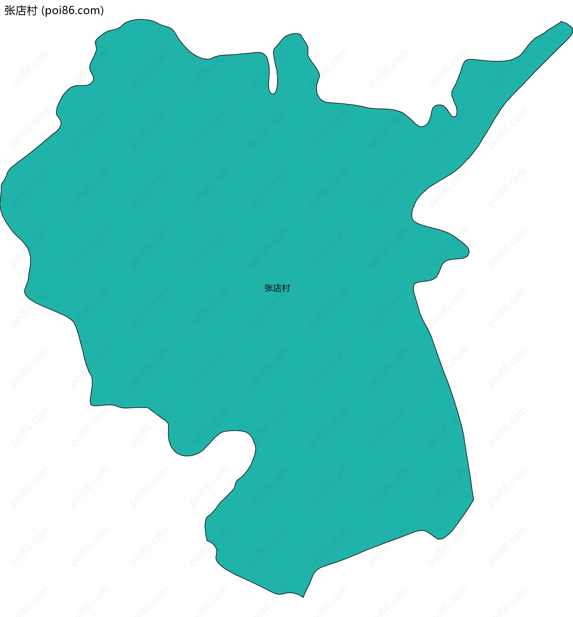 张店村边界地图