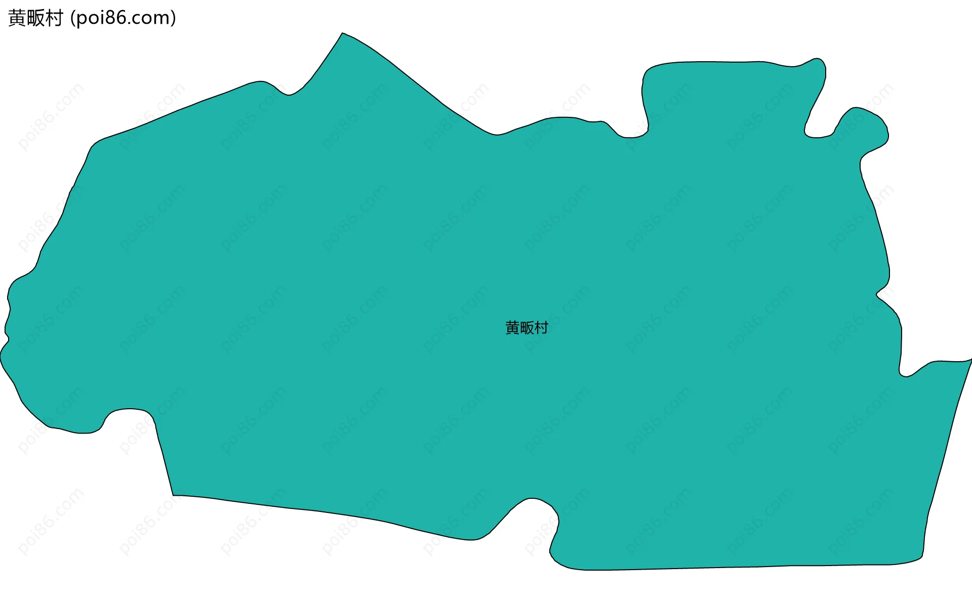 黄畈村边界地图