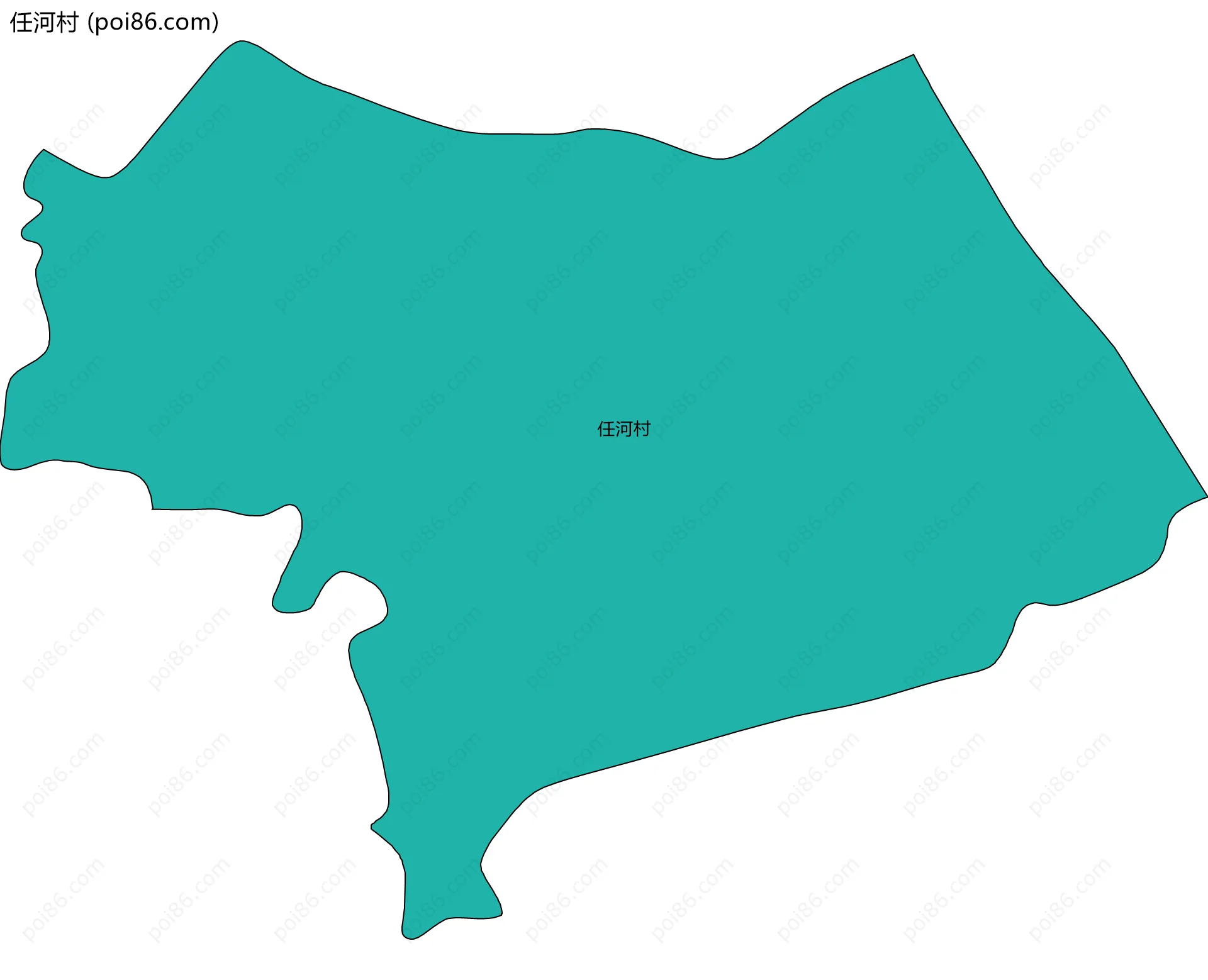 任河村边界地图