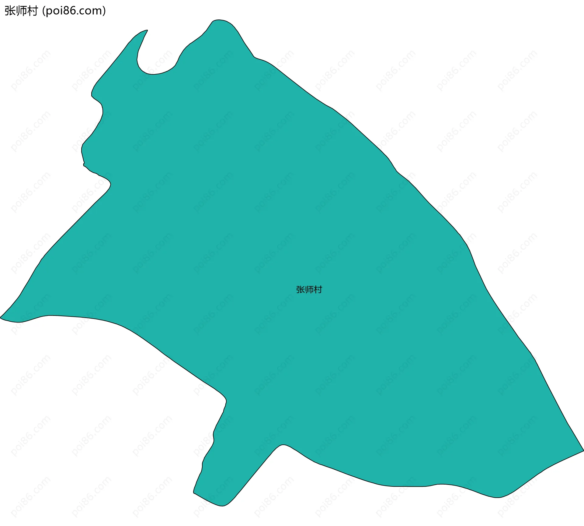 张师村边界地图