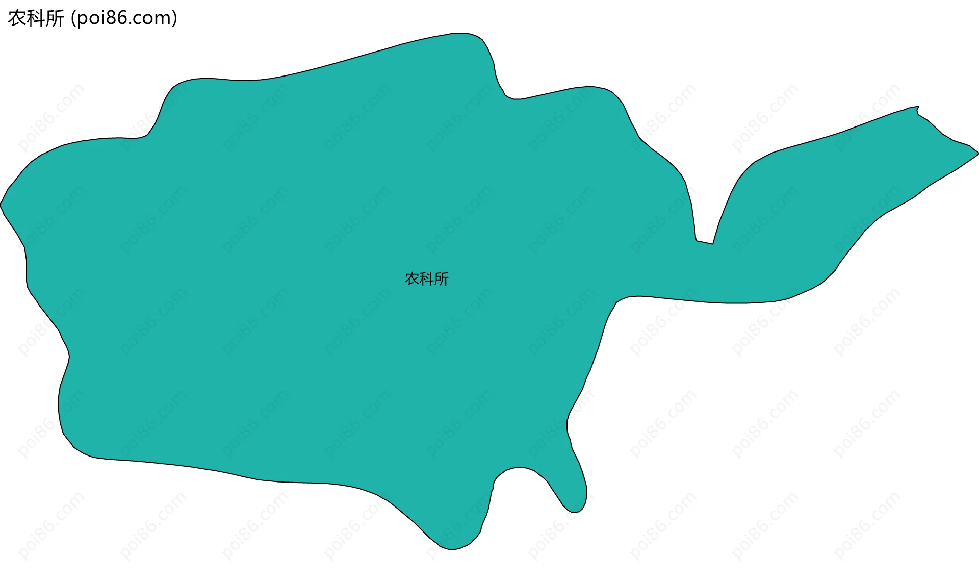 农科所边界地图