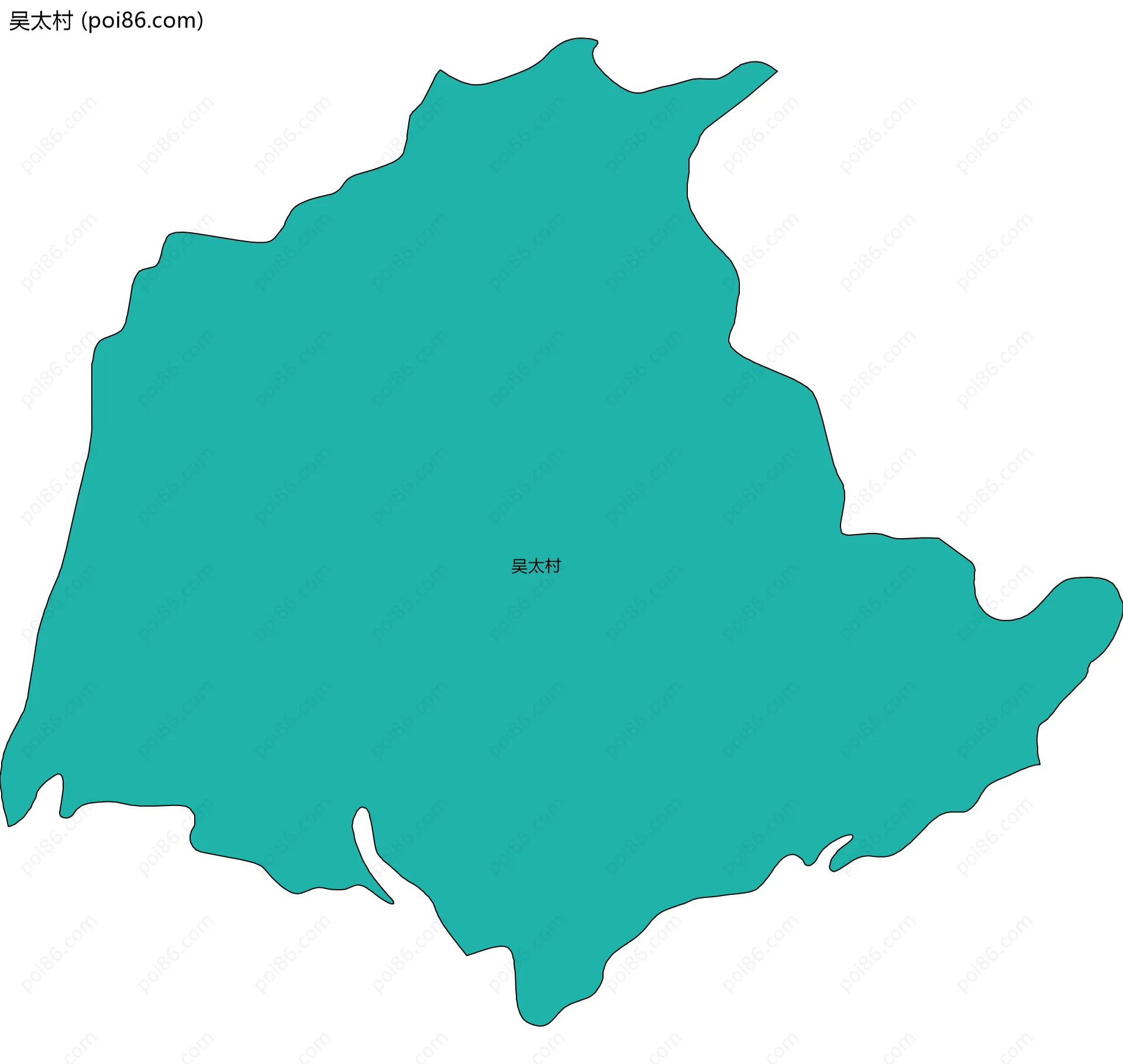 吴太村边界地图