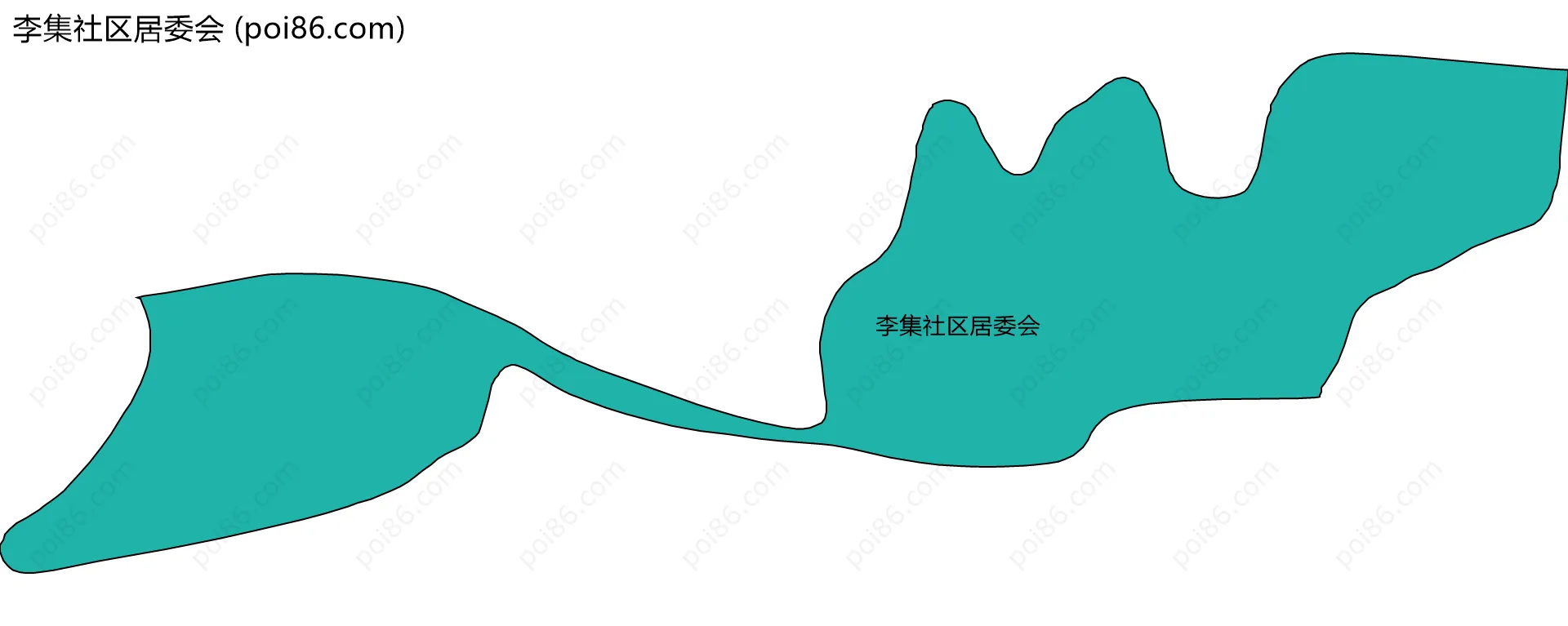 李集社区居委会边界地图