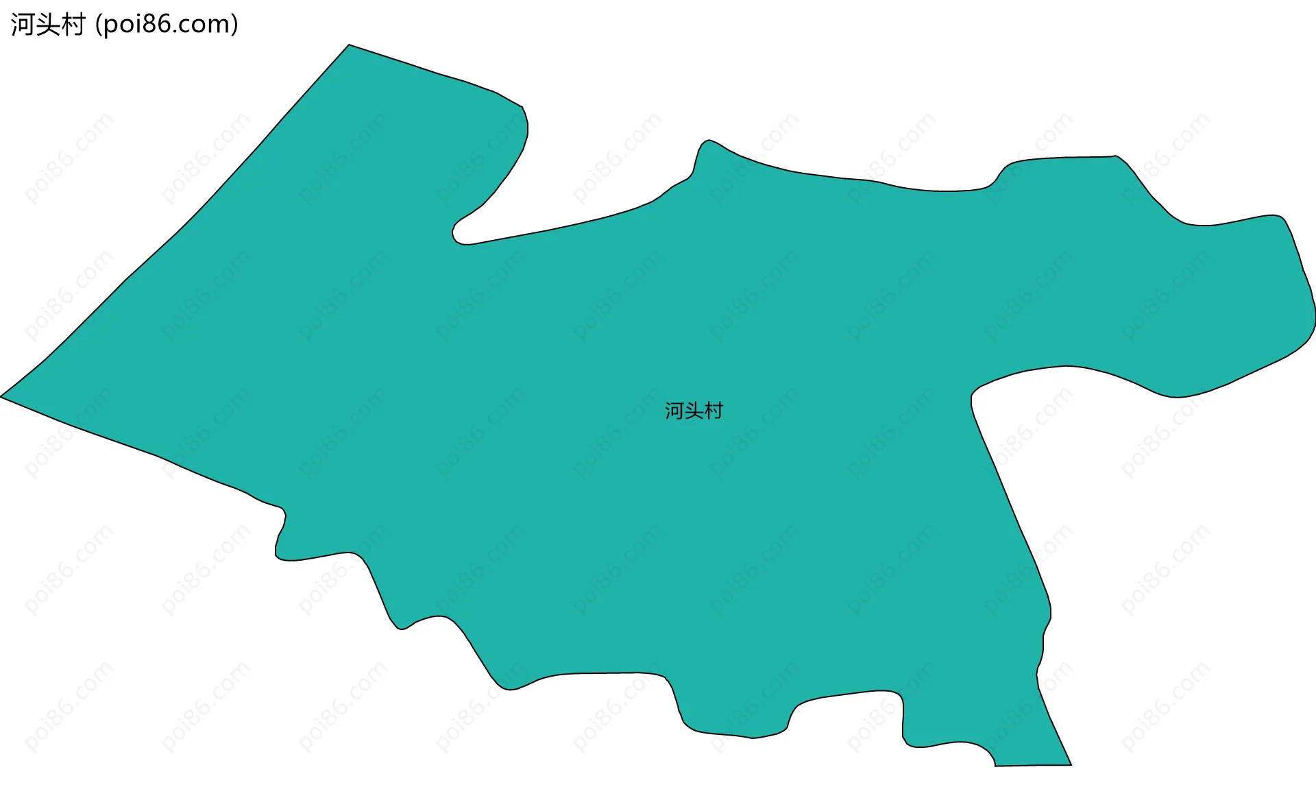 河头村边界地图